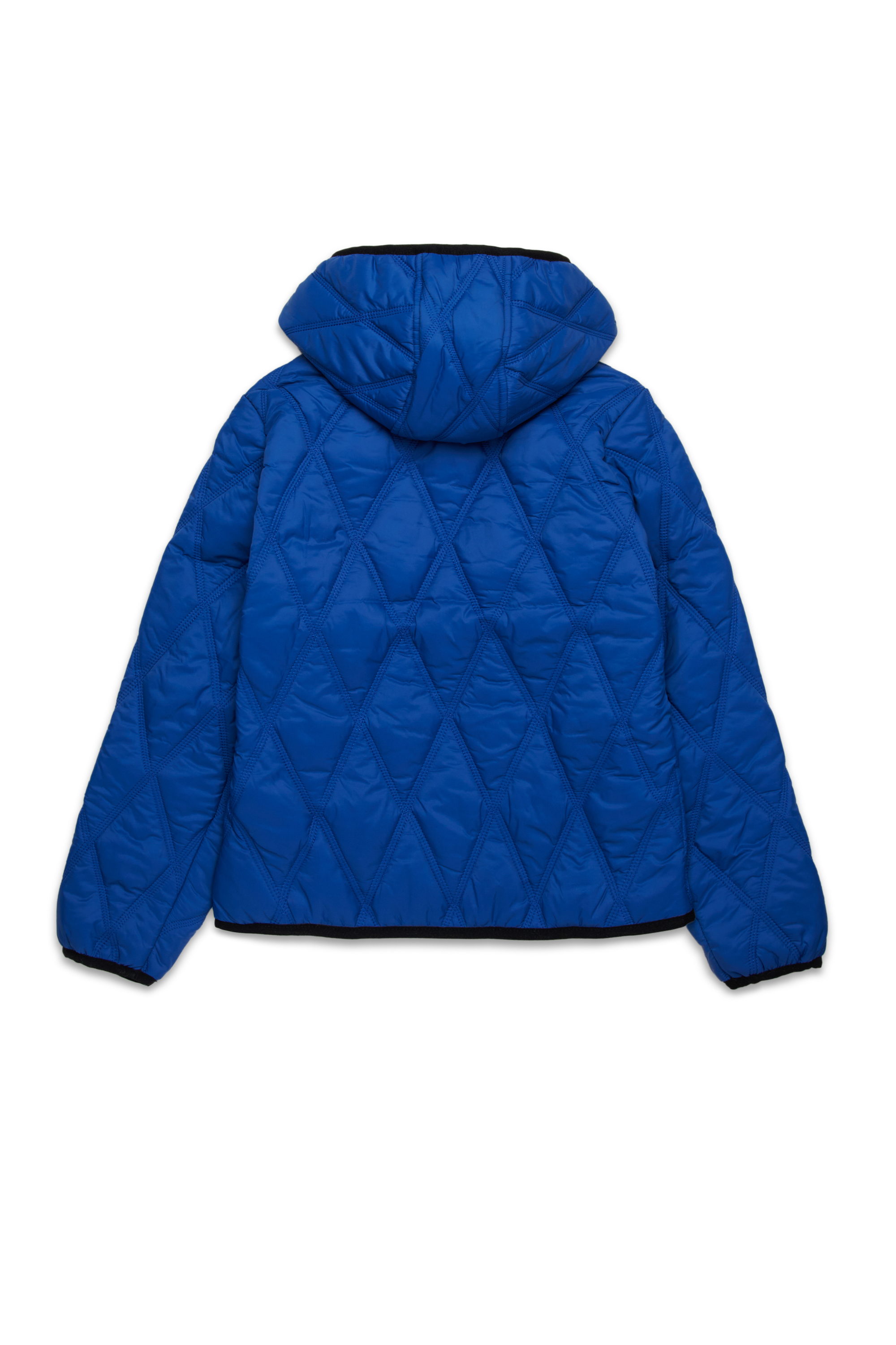 Diesel - JFOKKER, Unisex Steppjacke mit Kapuze aus Nylon in Blau - 2