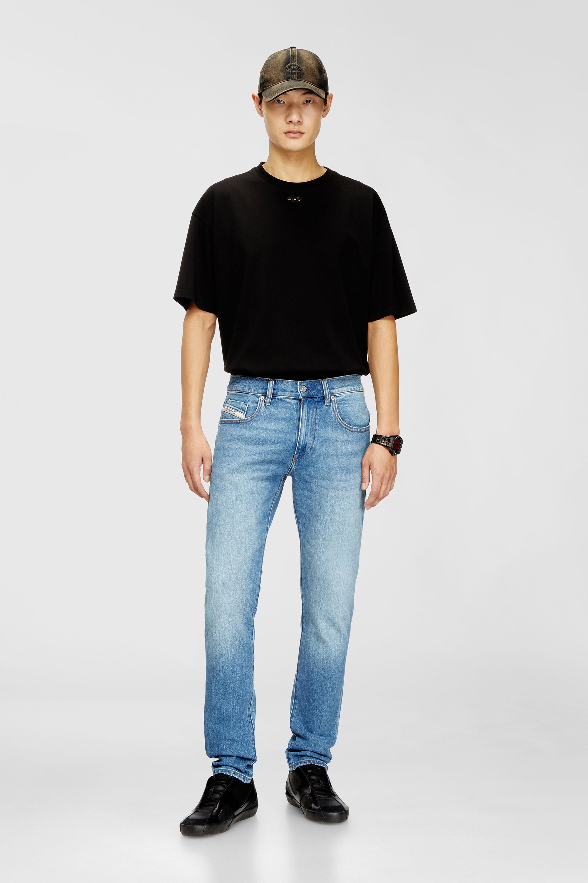 Diesel - Herren Slim Jeans 2019 D-Strukt 0ADBK, Hellblau - 1