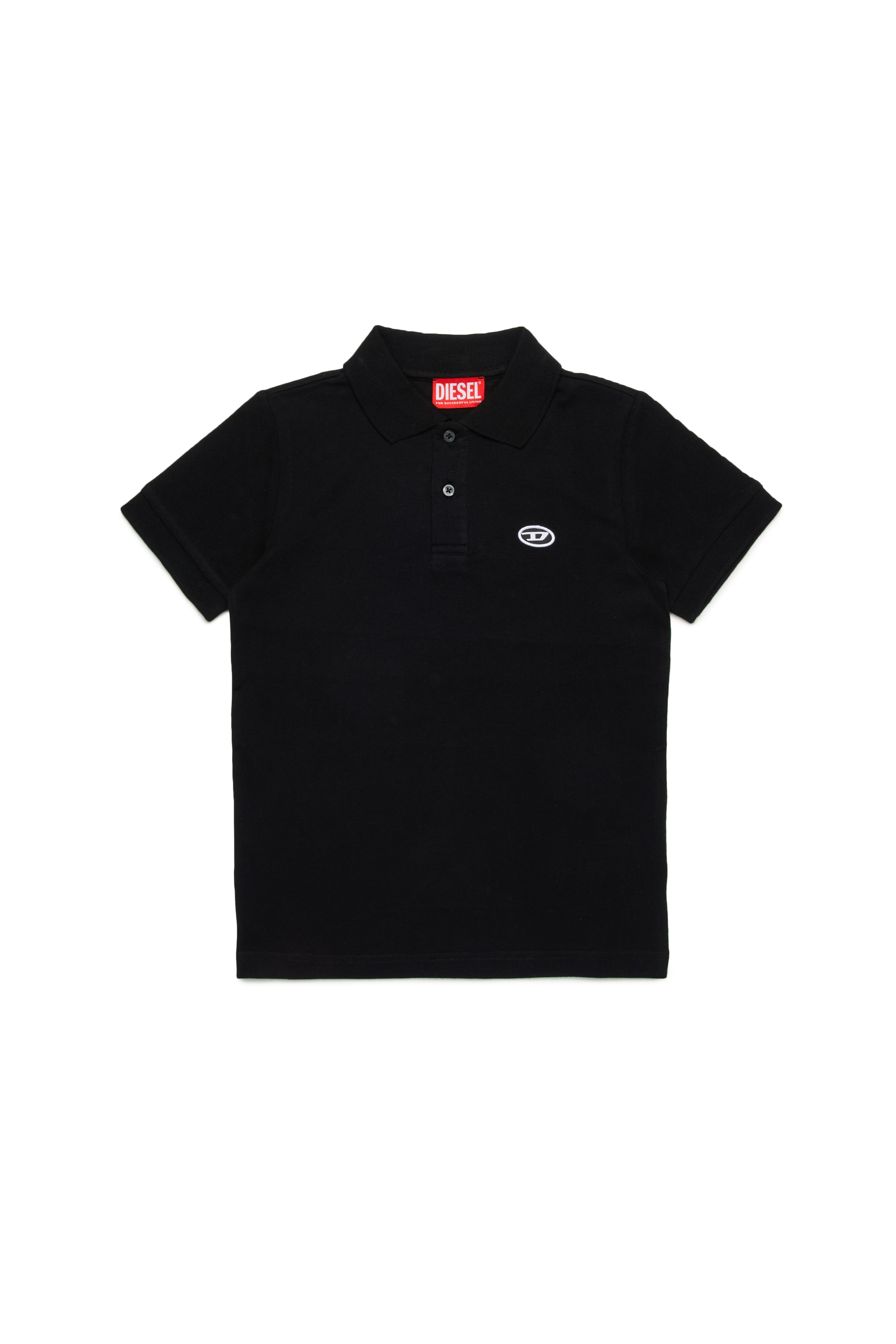 Diesel - TSMITHDOVALPJ, Herren Polo-Shirt aus Biobaumwolle in Schwarz - 1