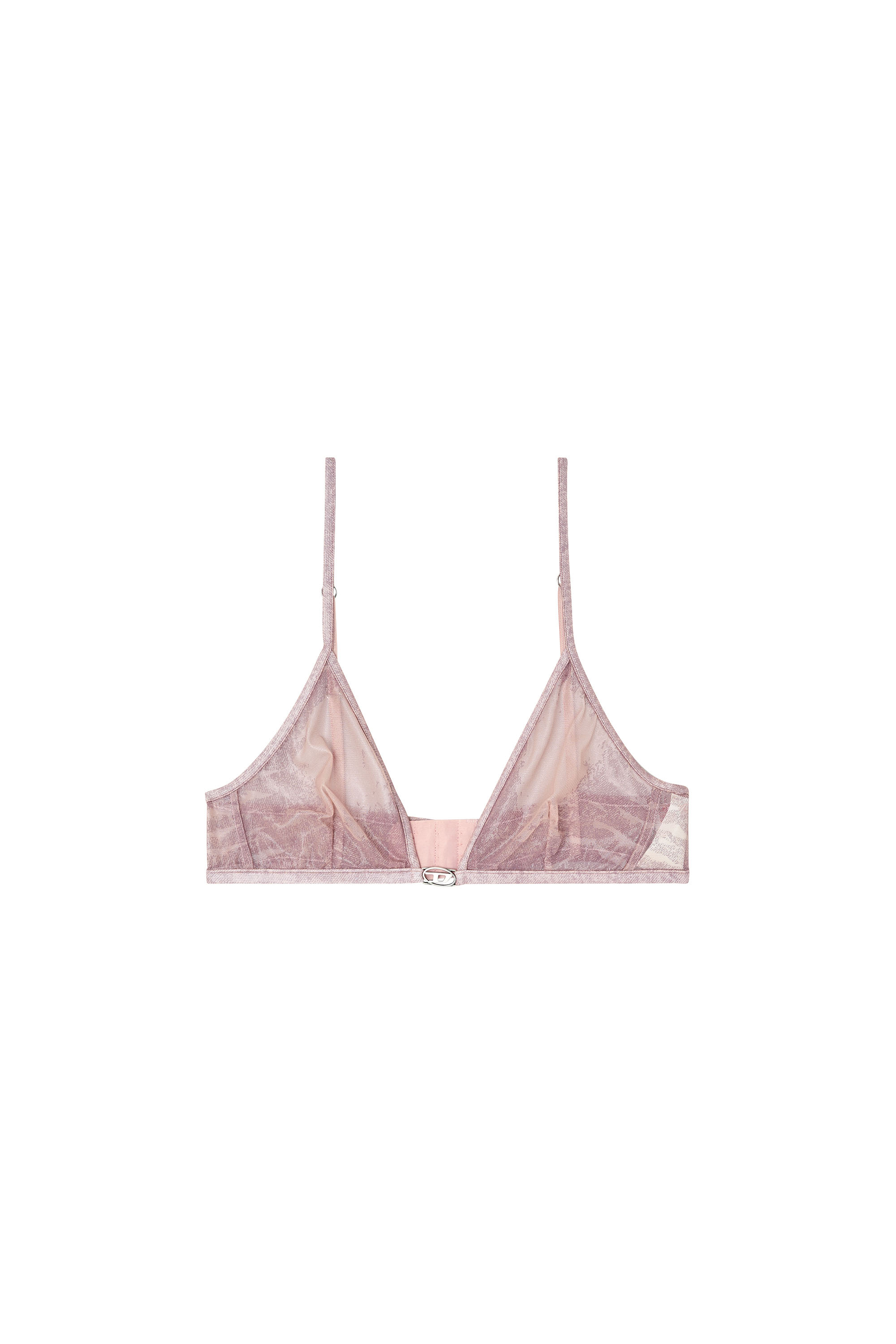 Diesel - LUNA-GFT, Damen Dreieckiger Nylon-BH in Rosa - 3