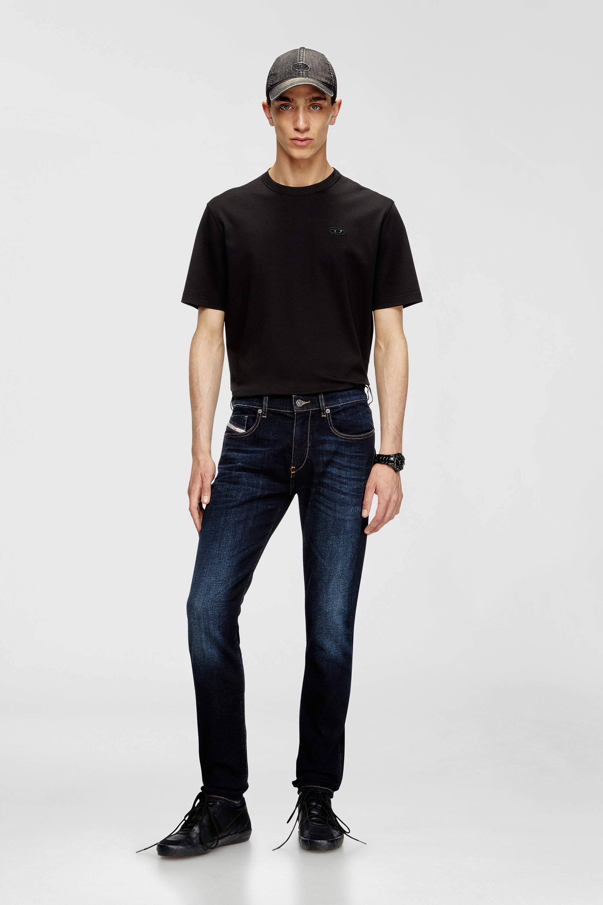 Diesel - Herren Slim Jeans 2019 D-Strukt 009ZS, Dunkelblau - 1
