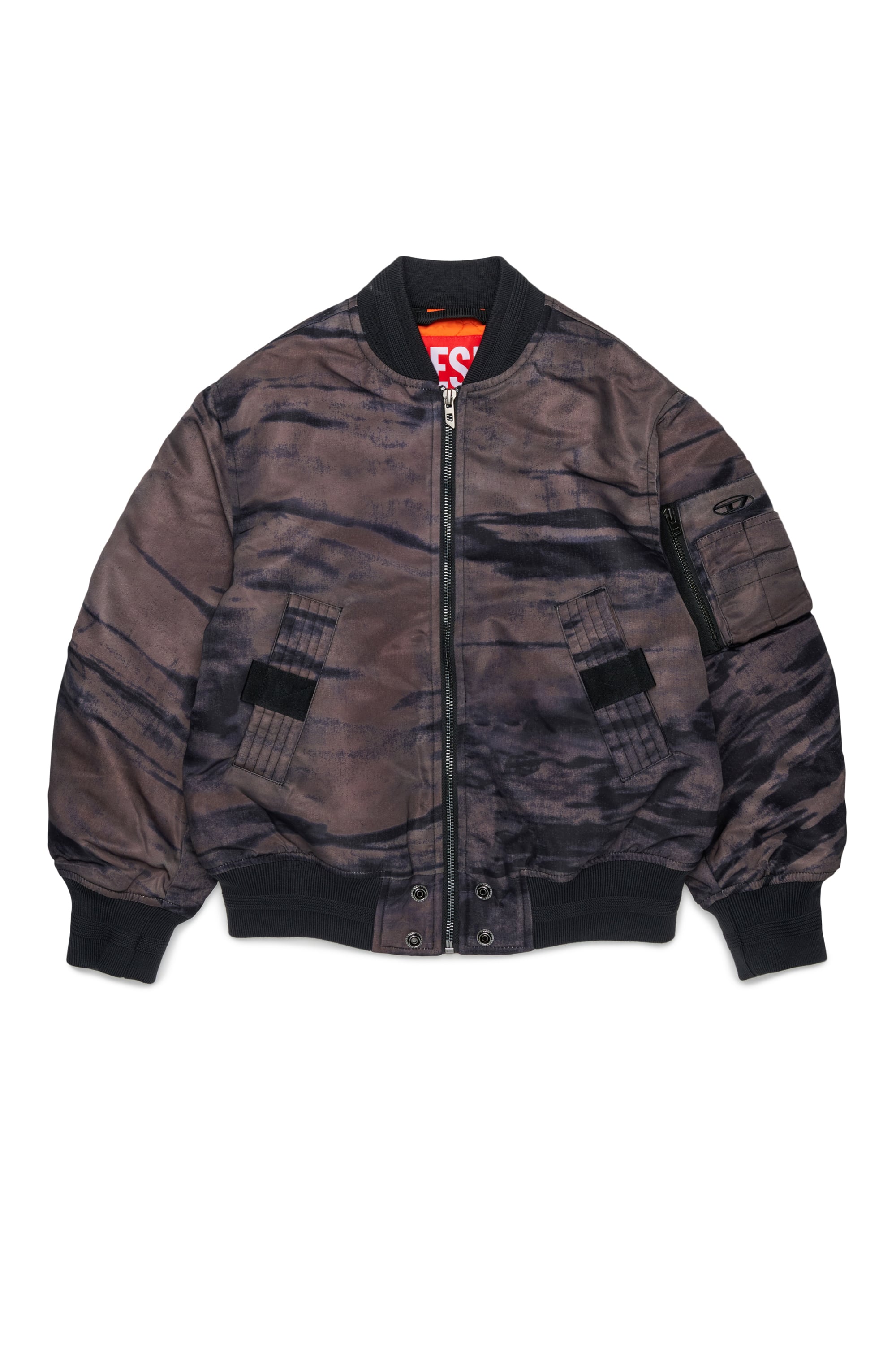 Diesel - JAKEPSDLBZ, Herren Nylon-Bomberjacke mit Steppfutter in Gr&uuml;n - 1