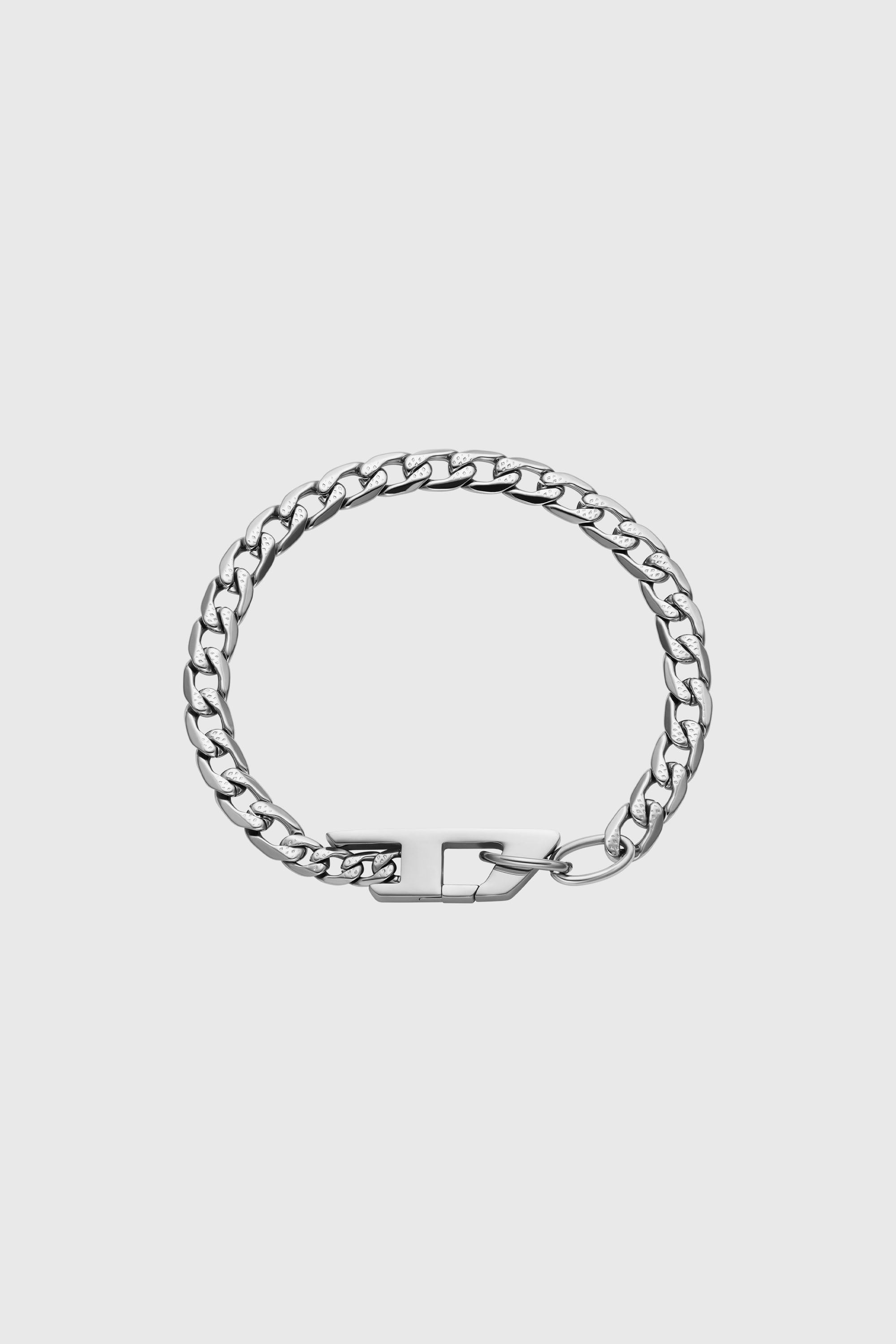 Diesel - DX1496, Unisex Kettenarmband aus Edelstahl in Silber - 1