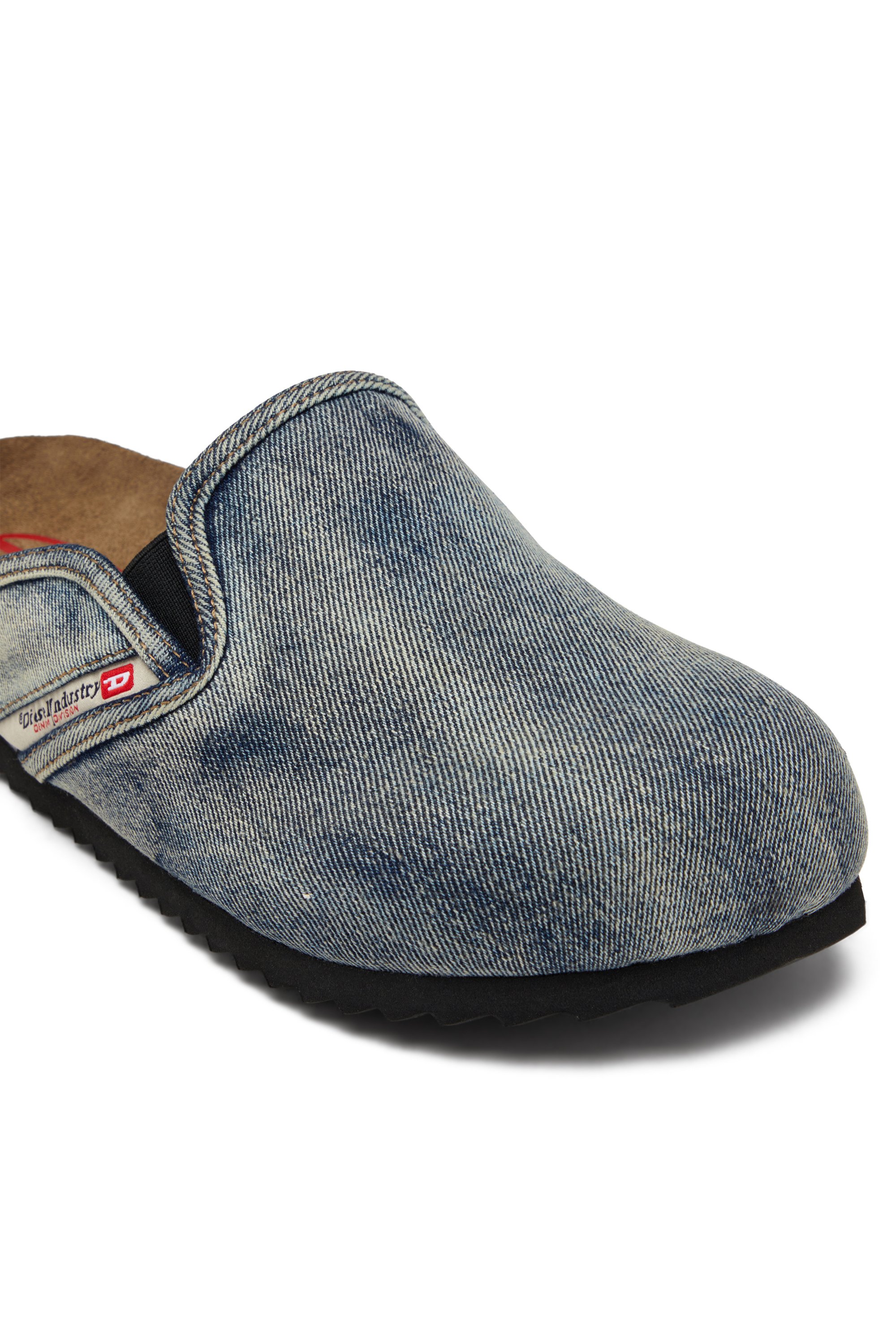 Diesel - D-WOODSTOCK SLIP-ON, Man's Denim mules in Dark Blue - 7