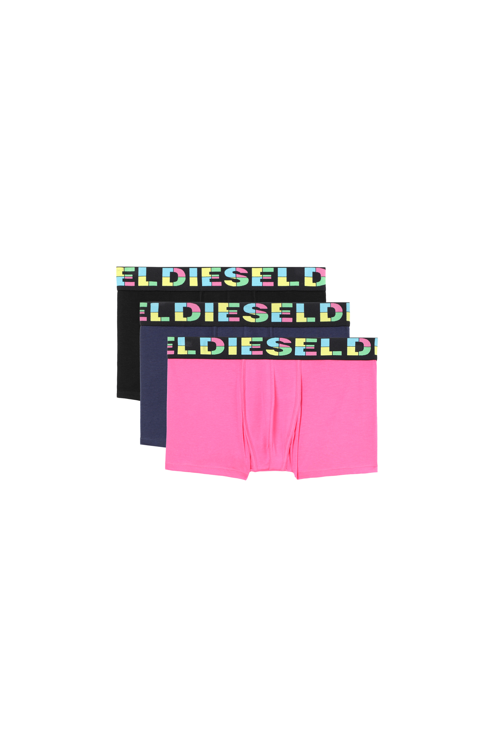 UMBX-DAMIENTHREEPACK, Schwarz/Rosa - Boxershorts