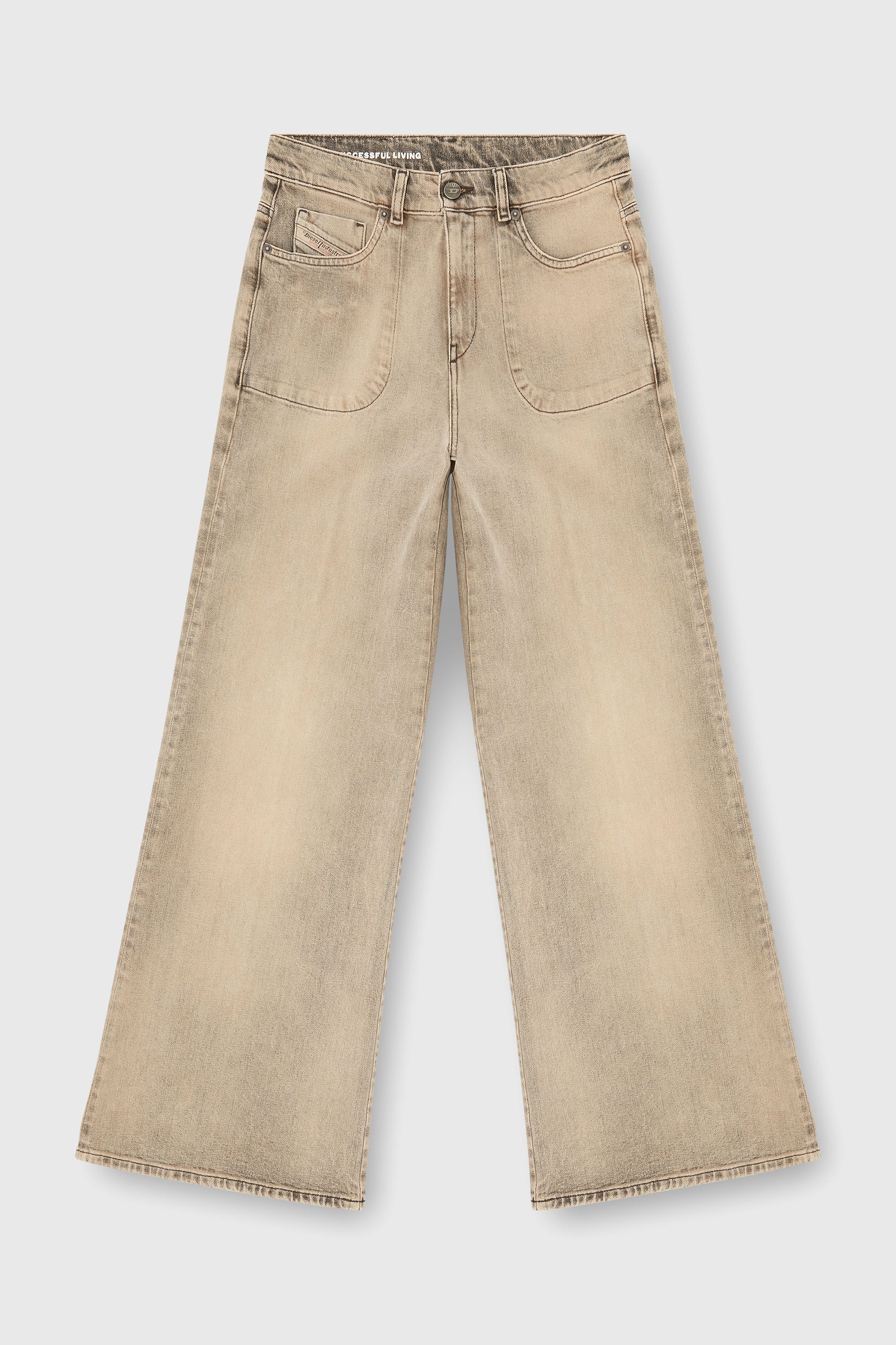 Diesel - Damen Flare Jeans 1978 D-Akemi 09P53, Beige - 2