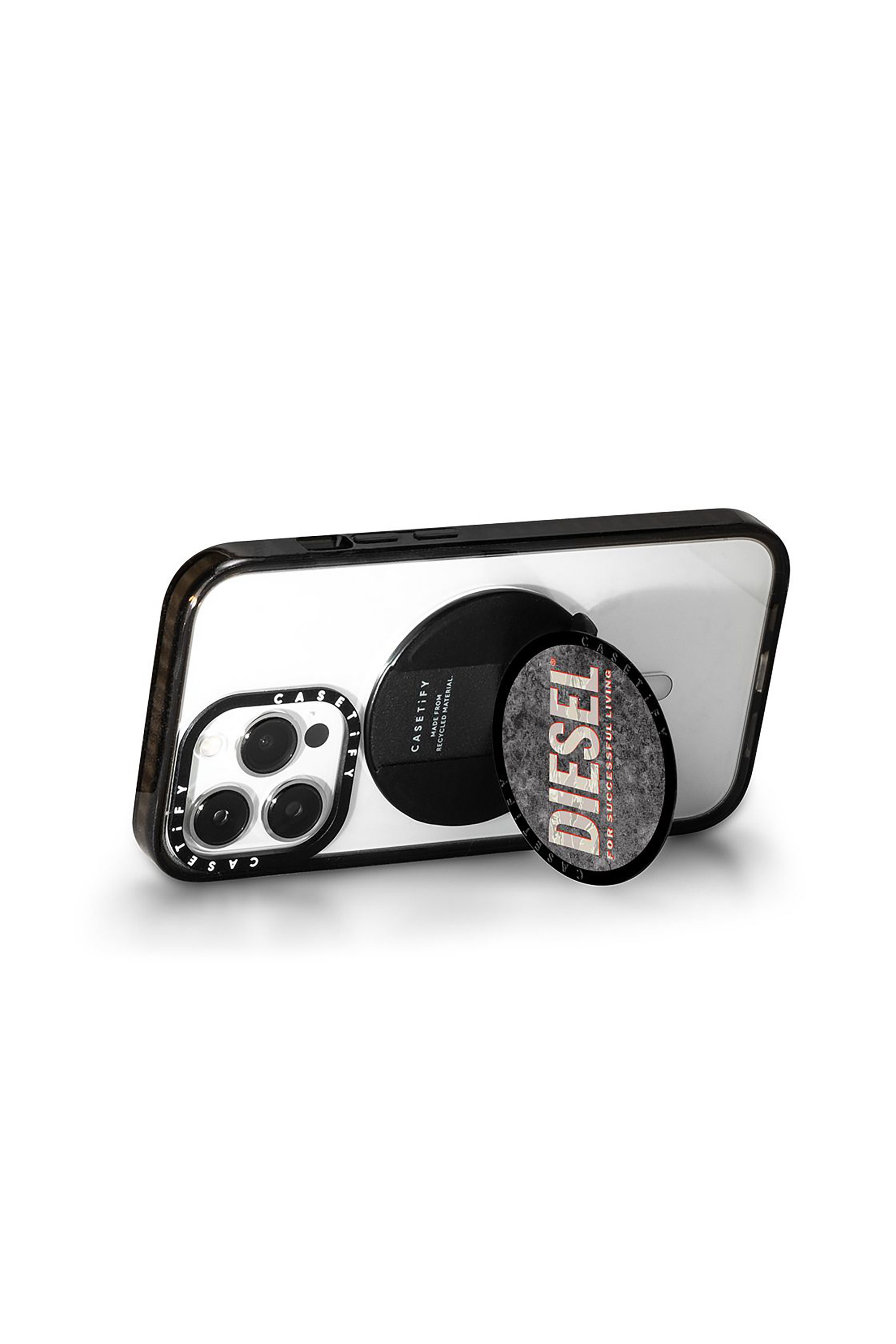 Diesel - 60347 CASETIFY GRIP STAND, Unisex Universeller Griff & Ständer in Braun/Weiss - 3