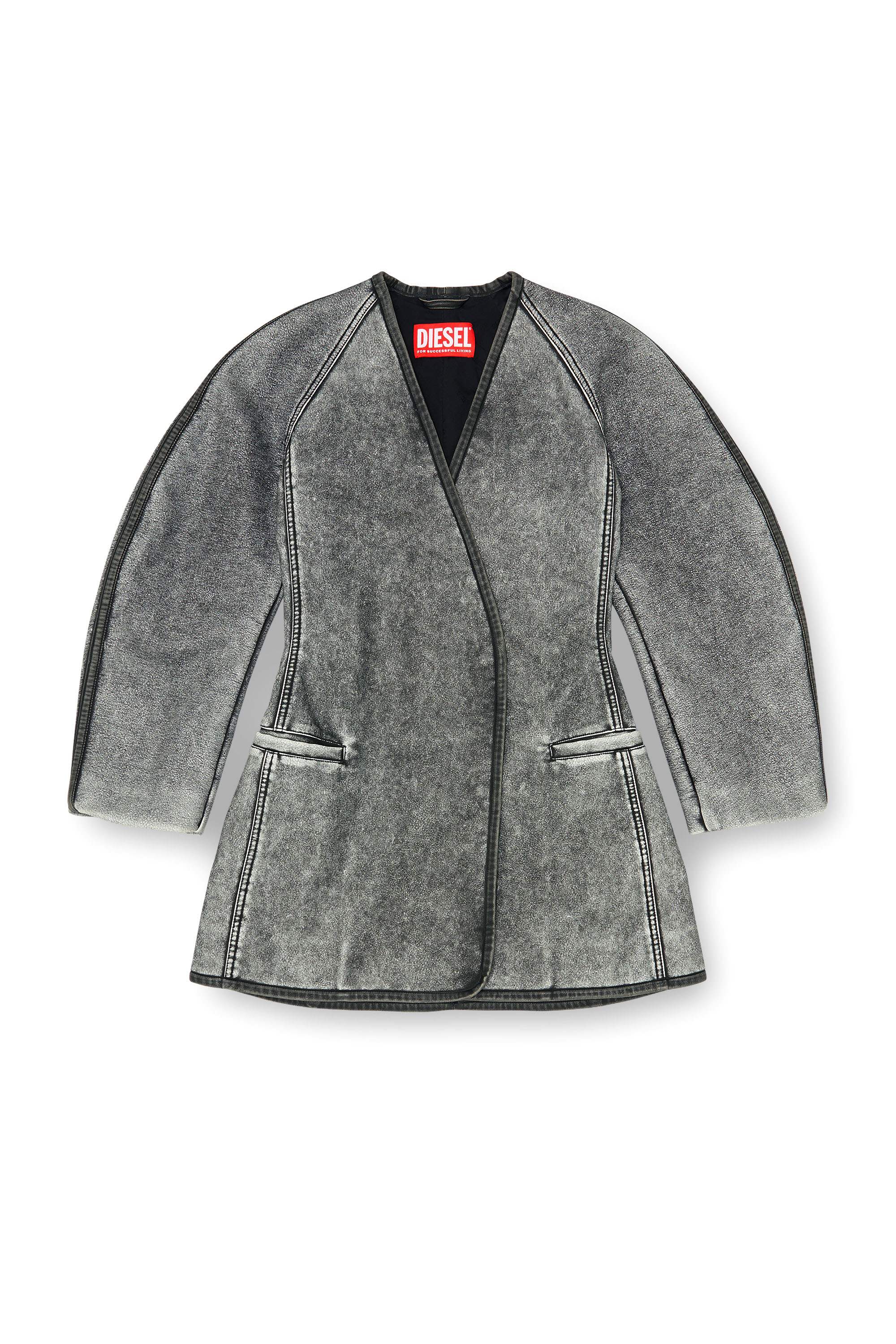 Diesel - G-ALAX, Damen Cardigan-Jacke mit Kokon&auml;rmeln in null - 2