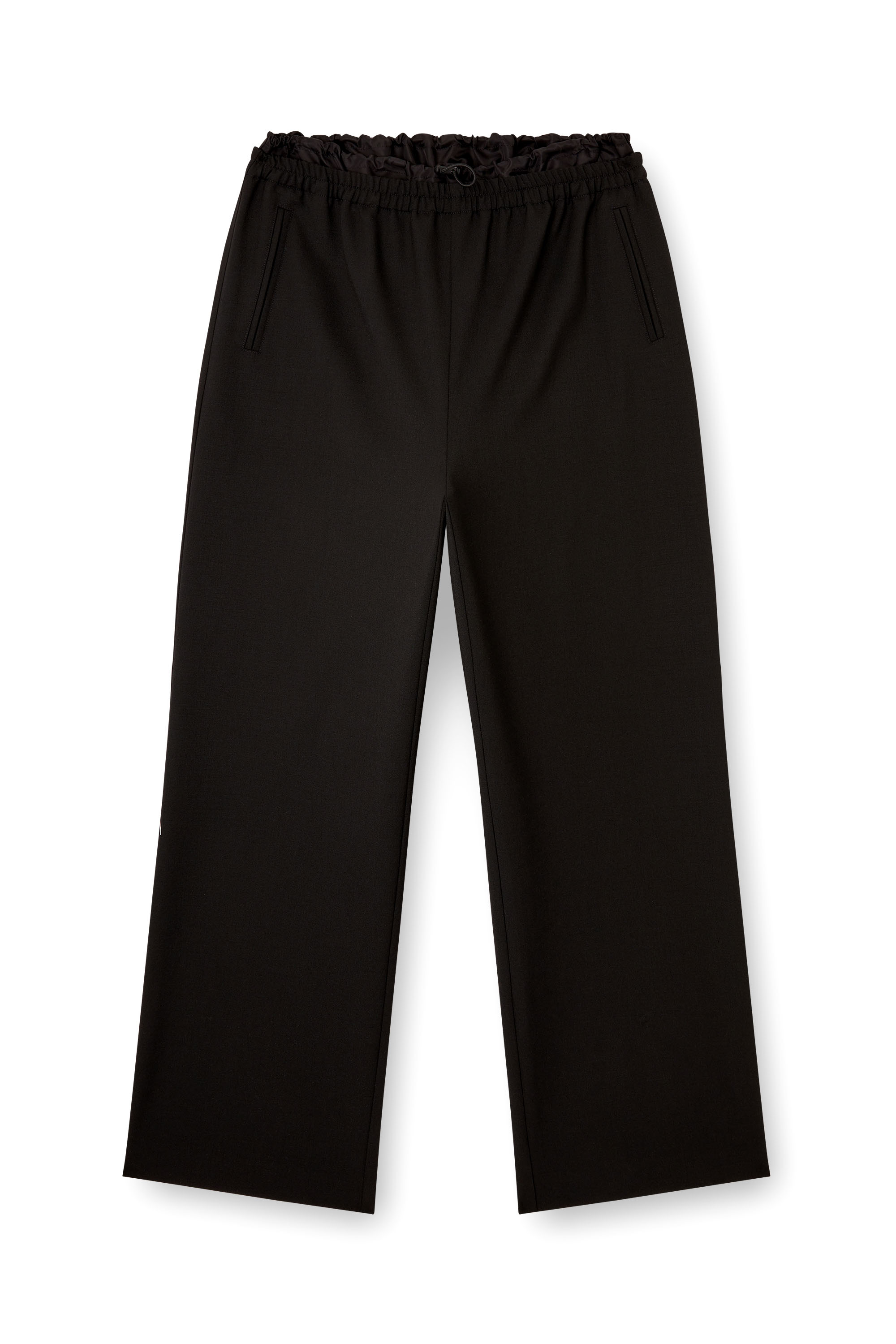 Diesel - P-YRITE-R2, Damen Wollhose mit Kordelzug in Schwarz - 3
