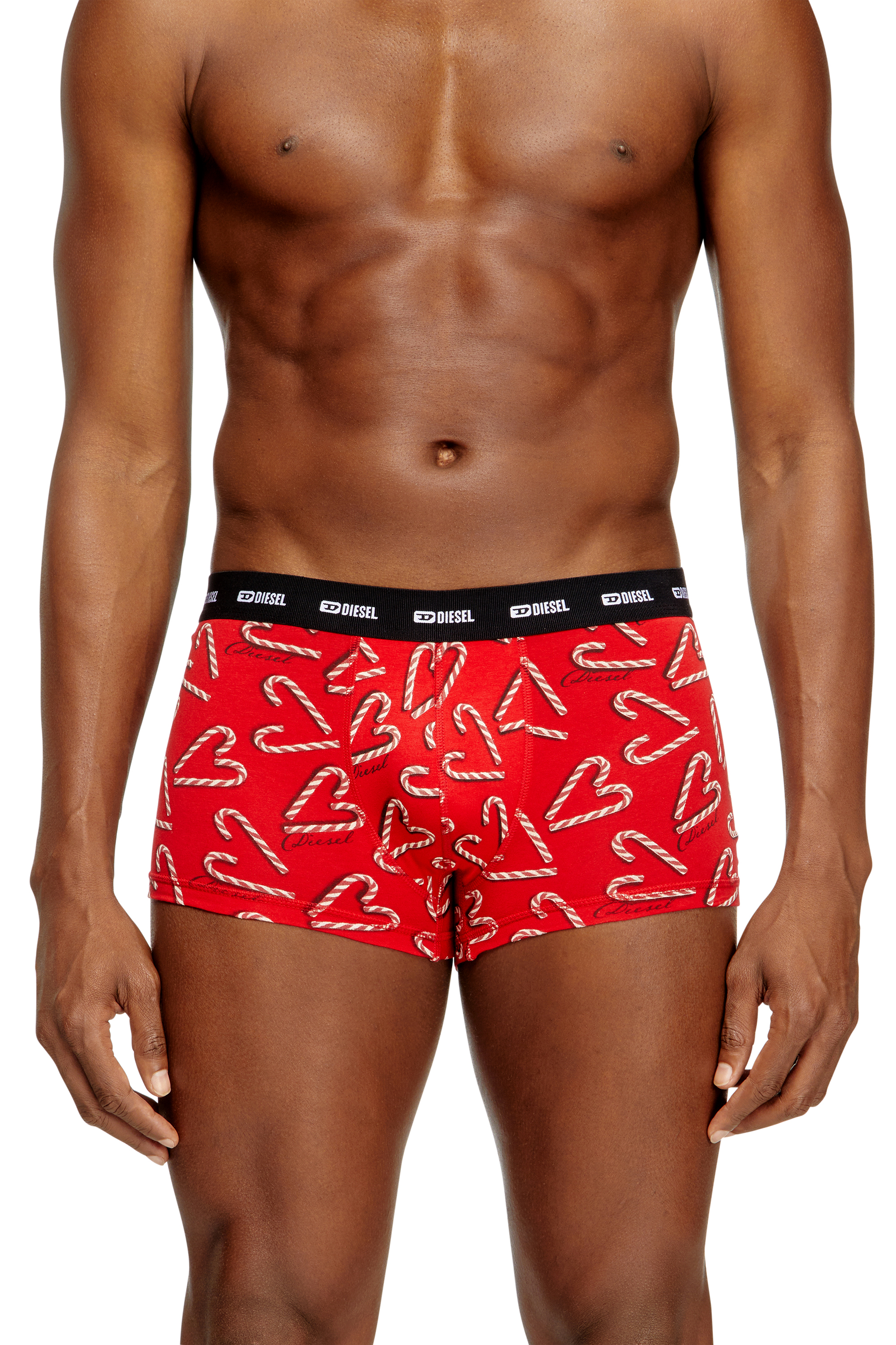 Diesel - DAMIEN-GFT-UTLT-3PACK, Herren Set aus drei Boxershorts aus Stretch-Baumwolle in Rot/Schwarz - 2