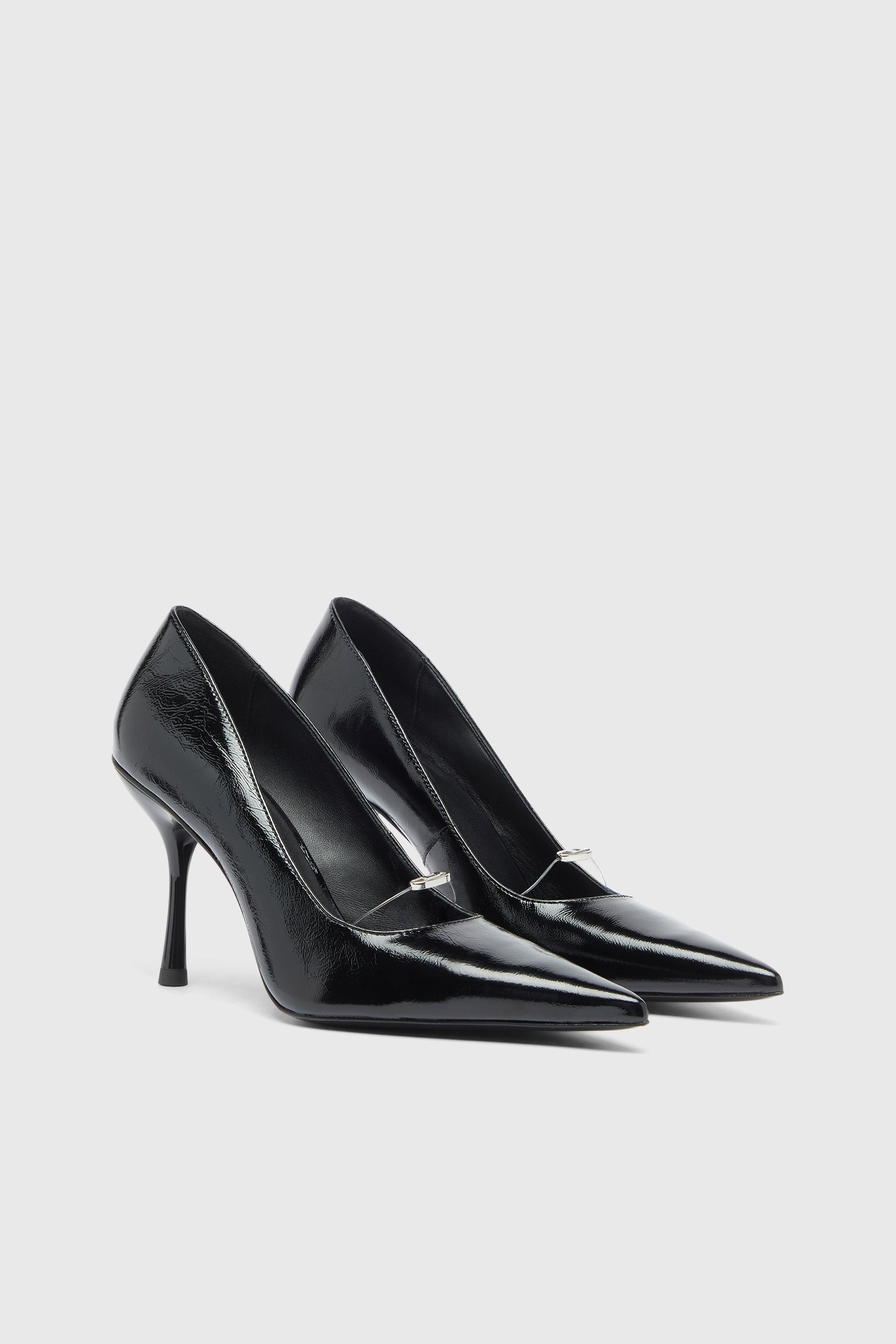 Diesel - D-JEWELS 90 P, Damen D-Jewels - Pumps aus Naplakleder in Schwarz - 2