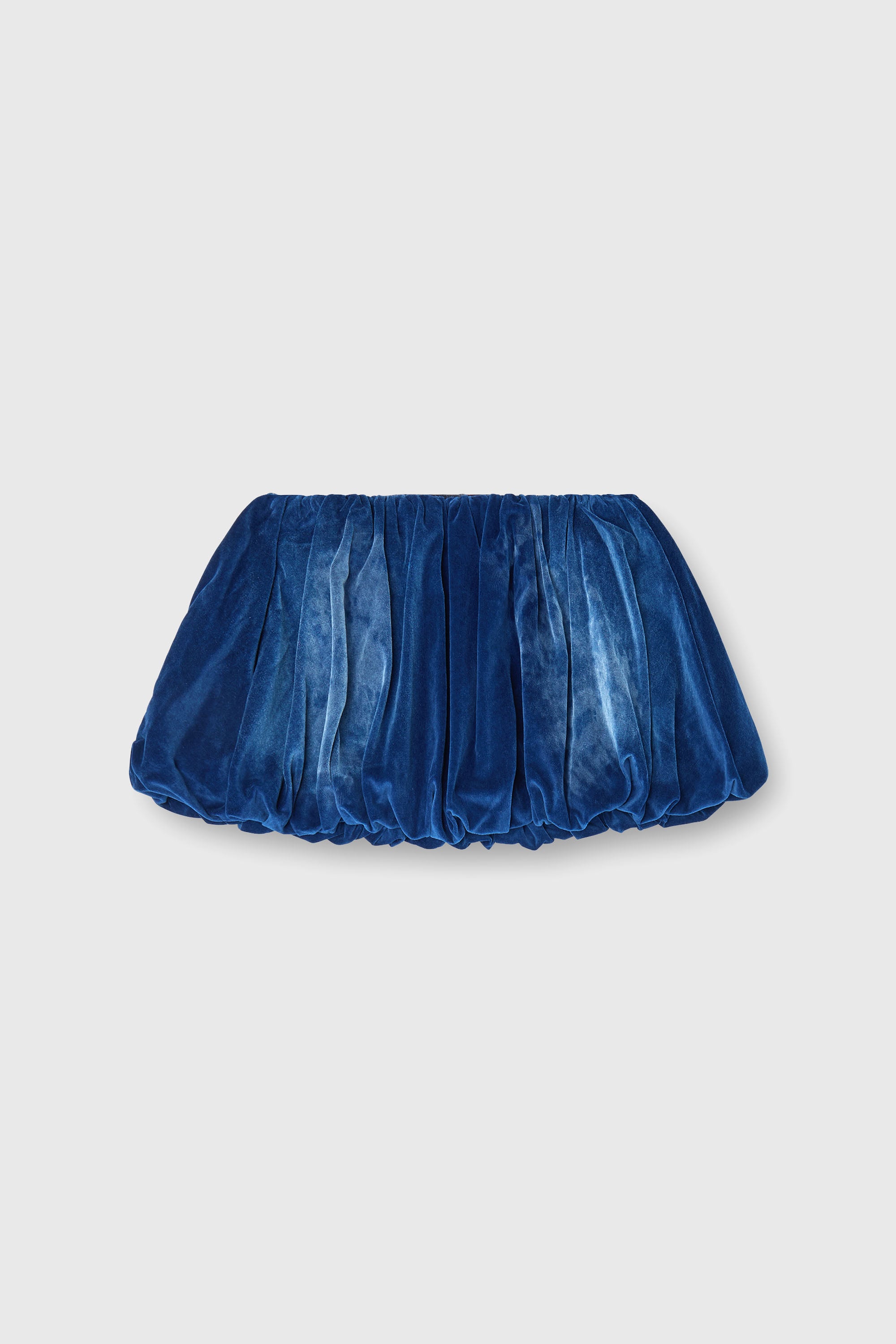 Diesel - DE-MUJ-FSJ1, Damen Kurzer Bubble-Rock aus Samt-Denim in Dunkelblau - 2