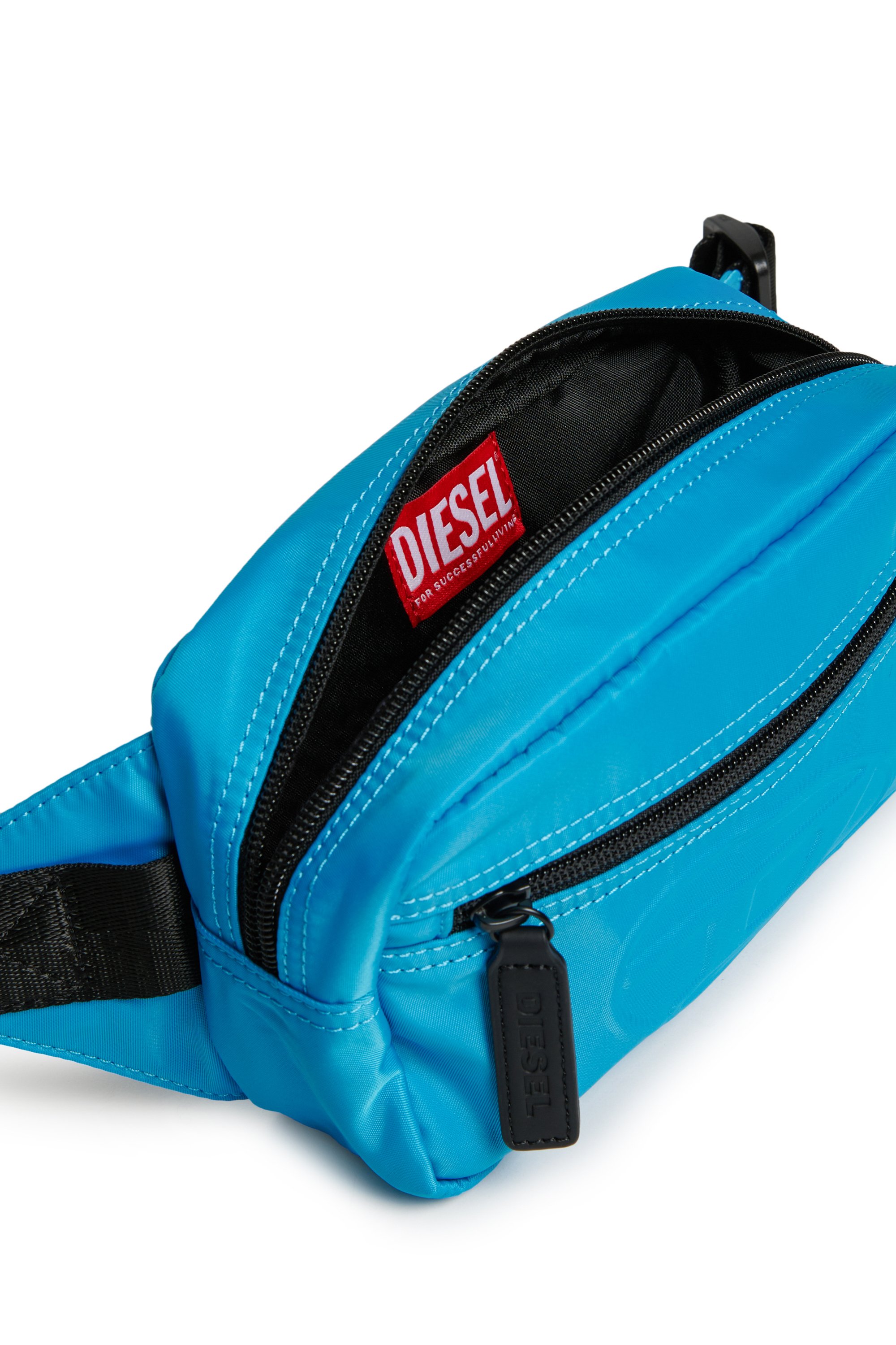 Diesel - WDEMBOSSED, Unisex Gürteltasche aus Nylon mit Logo-Prägung in Blau - 5