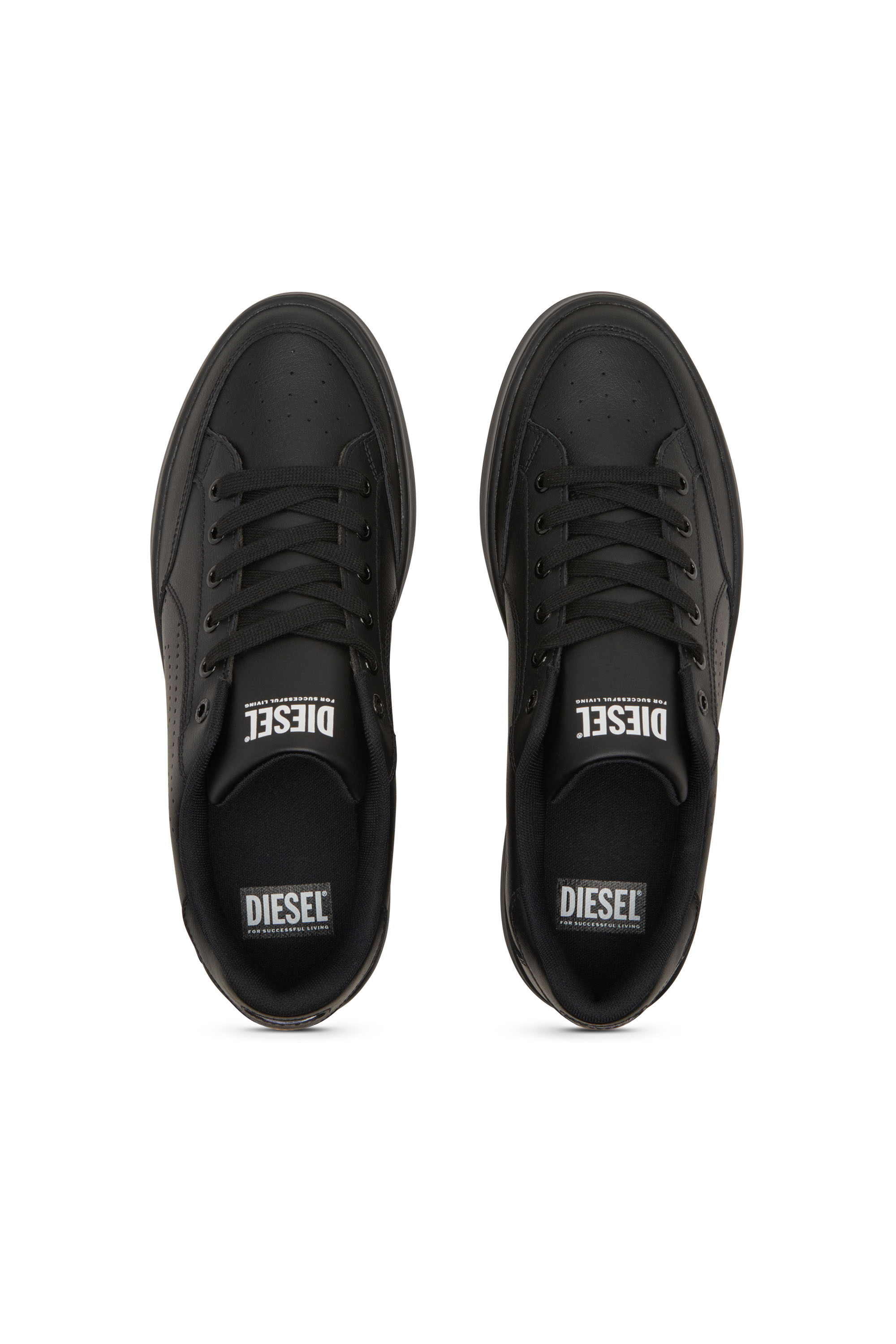 S-DAKOTA LOW, Schwarz Diesel - S-DAKOTA LOW, Herren S-Dakota-Sneakers aus Leder mit perforiertem Logo in Schwarz - 6