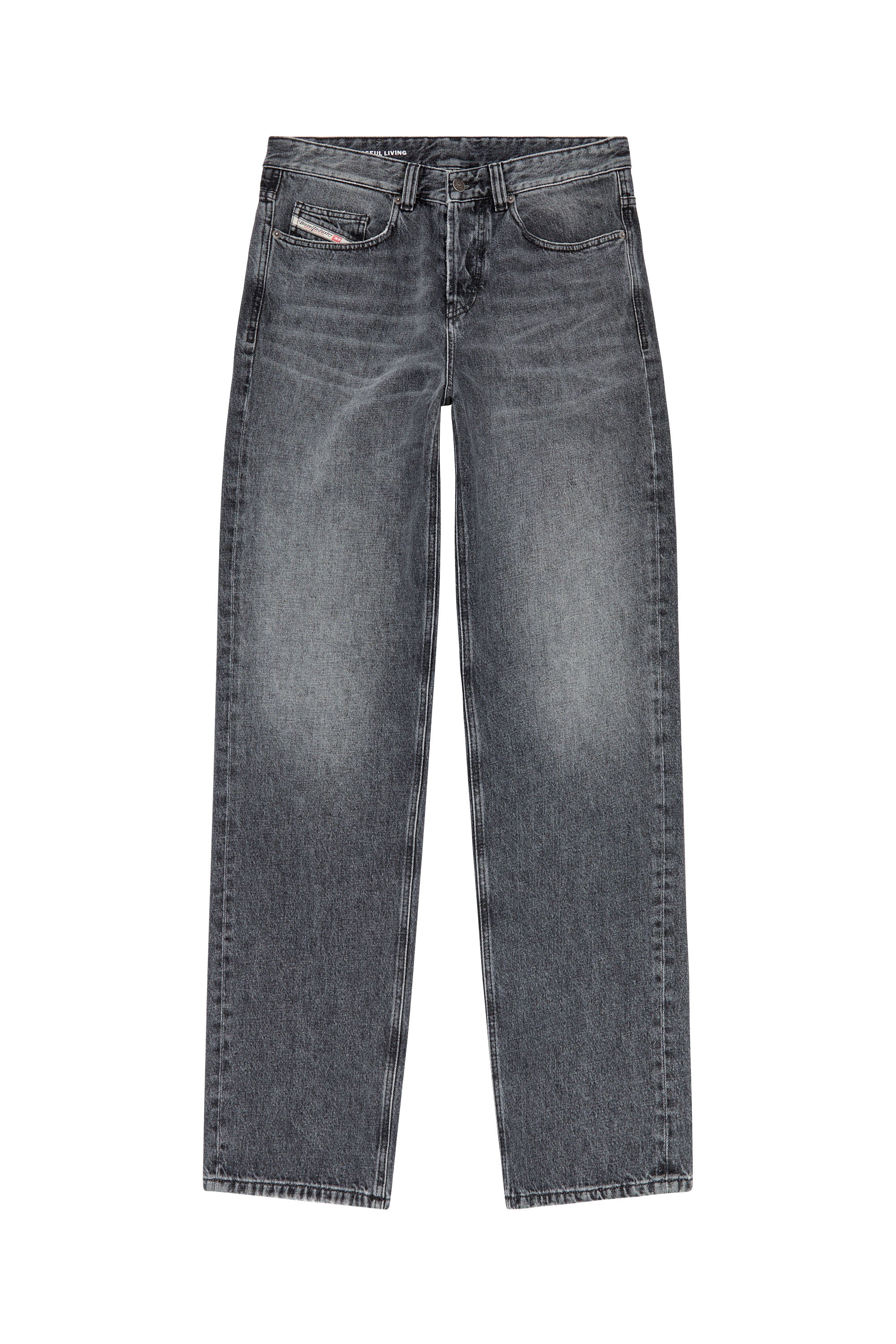 Diesel - Straight Jeans 2001 D-Macro 007X3, Dunkelgrau - Image 1