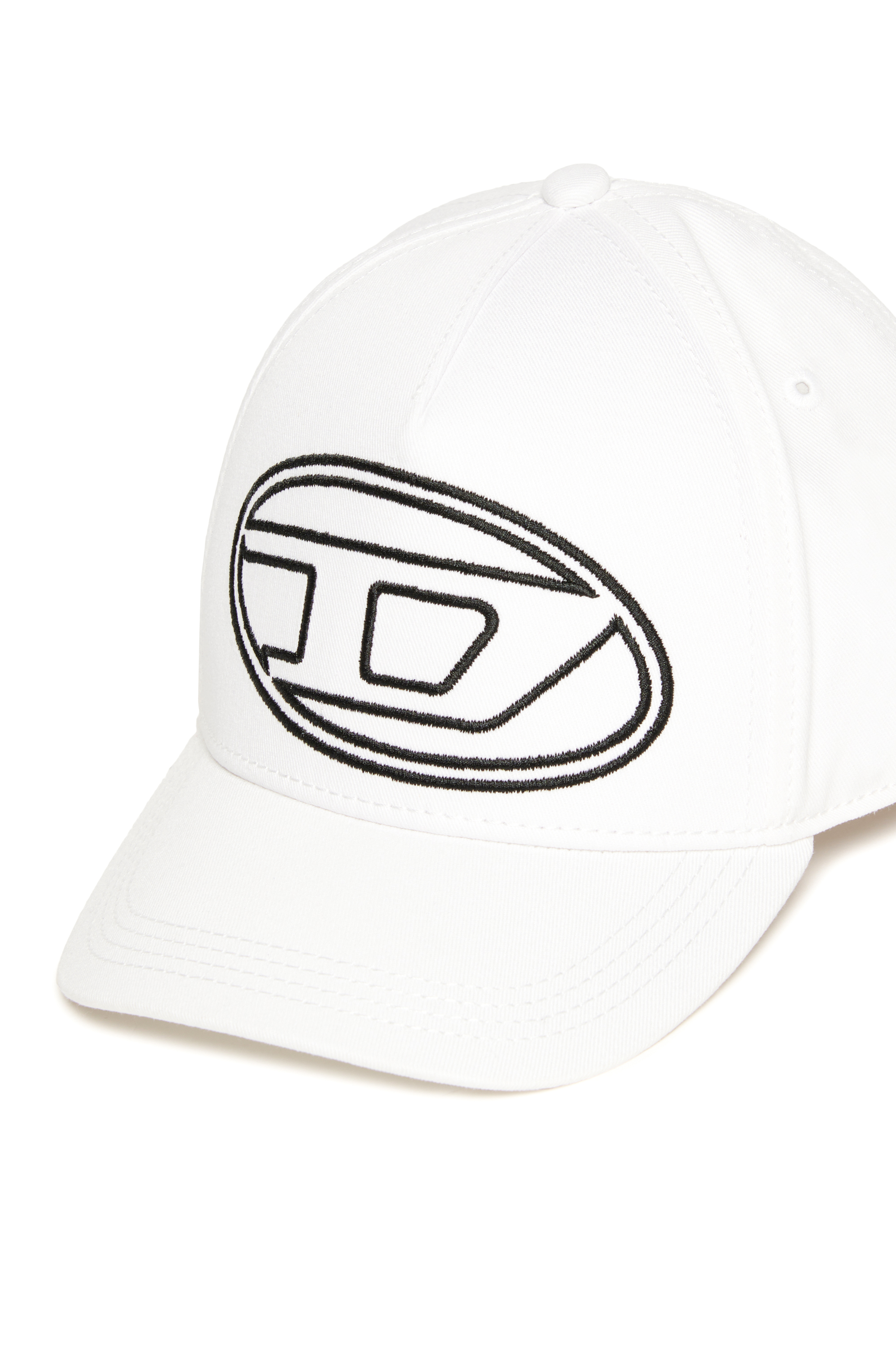 Diesel - FRENDIL, Herren Basecap mit besticktem Oval D in Weiß - 3