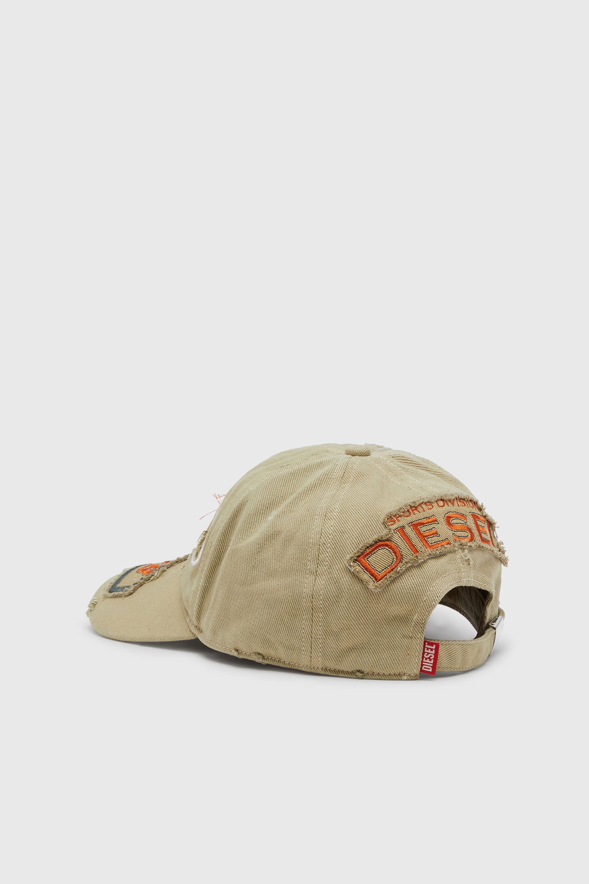 Diesel - C-BRAFF, Unisex Basecap mit Strick-Aufn&auml;hern in Hellbraun - 2