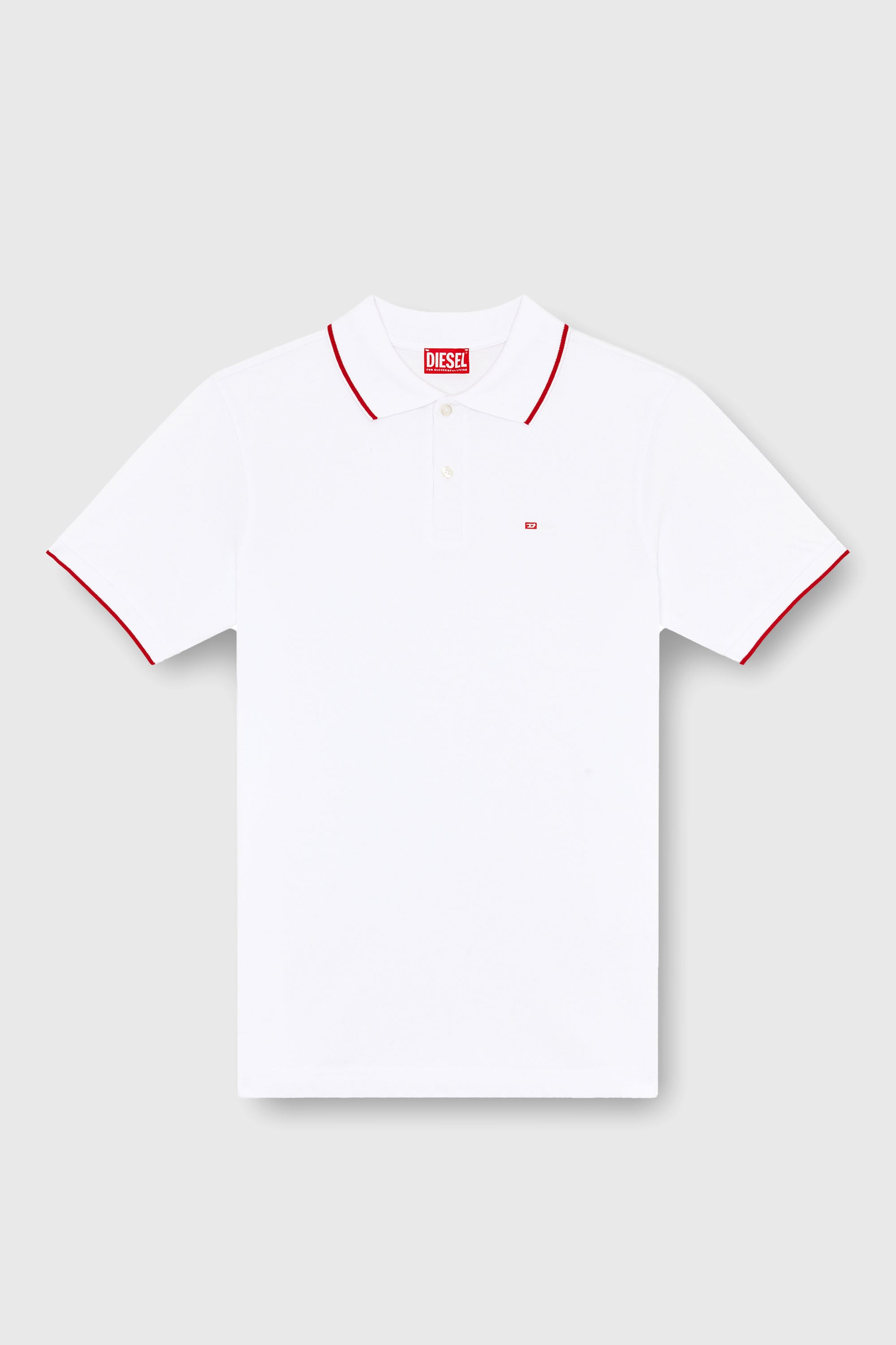 Diesel - T-FERRY-MICRODIV, Herren Poloshirt mit Diesel-Microstickerei in Wei&szlig; - 2
