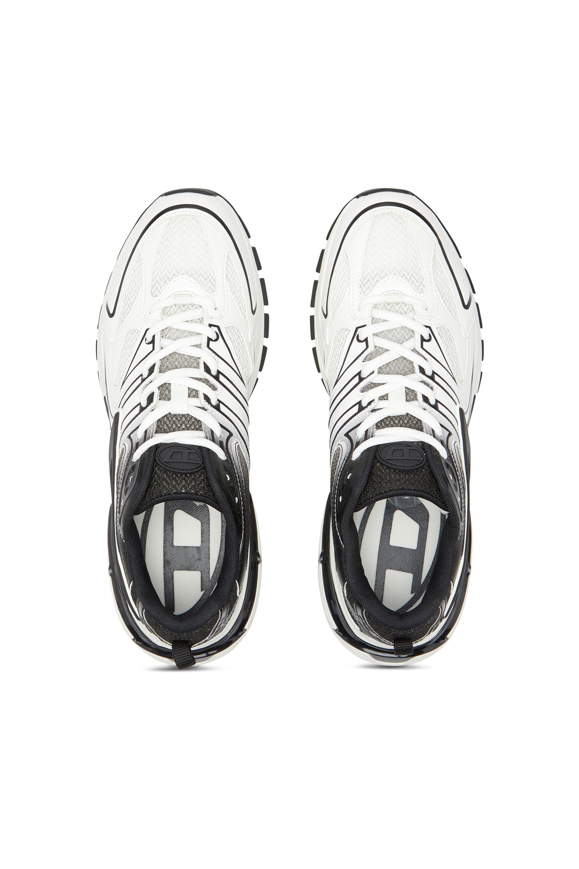 Diesel - S-SERENDIPITY PRO-X1 W, Damen S-Serendipity-Sneakers aus Mesh mit Hologramm-Overlays in Weiss/Schwarz - 5