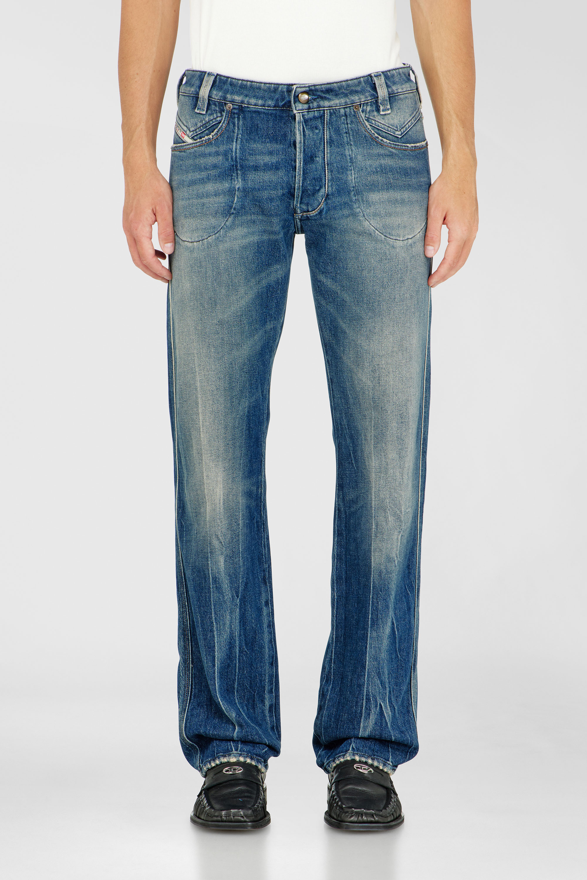 Diesel - Herren Regular Jeans 1985 Larkee 09Q27, Mittelblau - 4