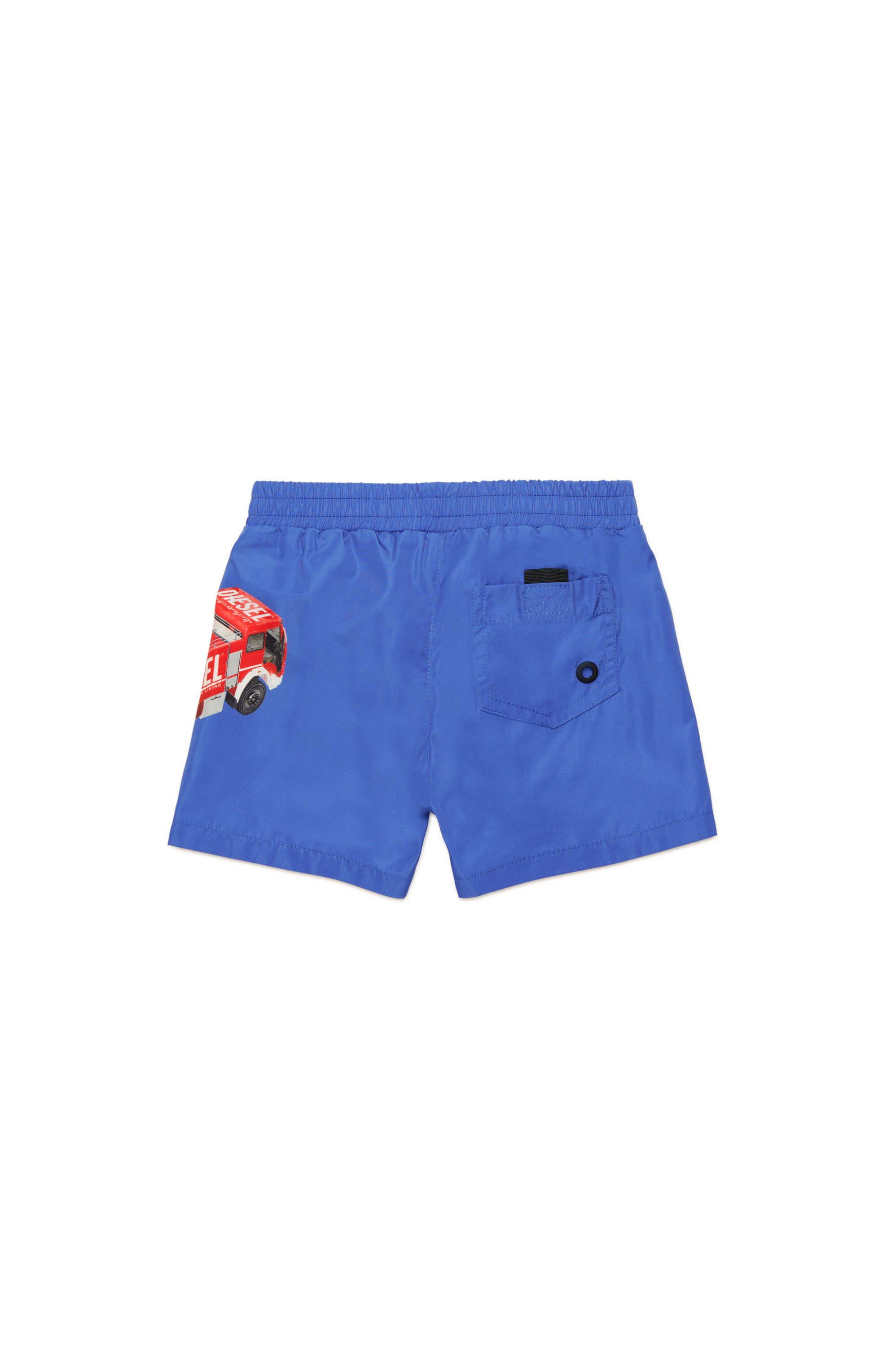 Diesel - MIPERRIB, Herren Badeshorts mit Feuerwehrauto-Print in Blau - 2