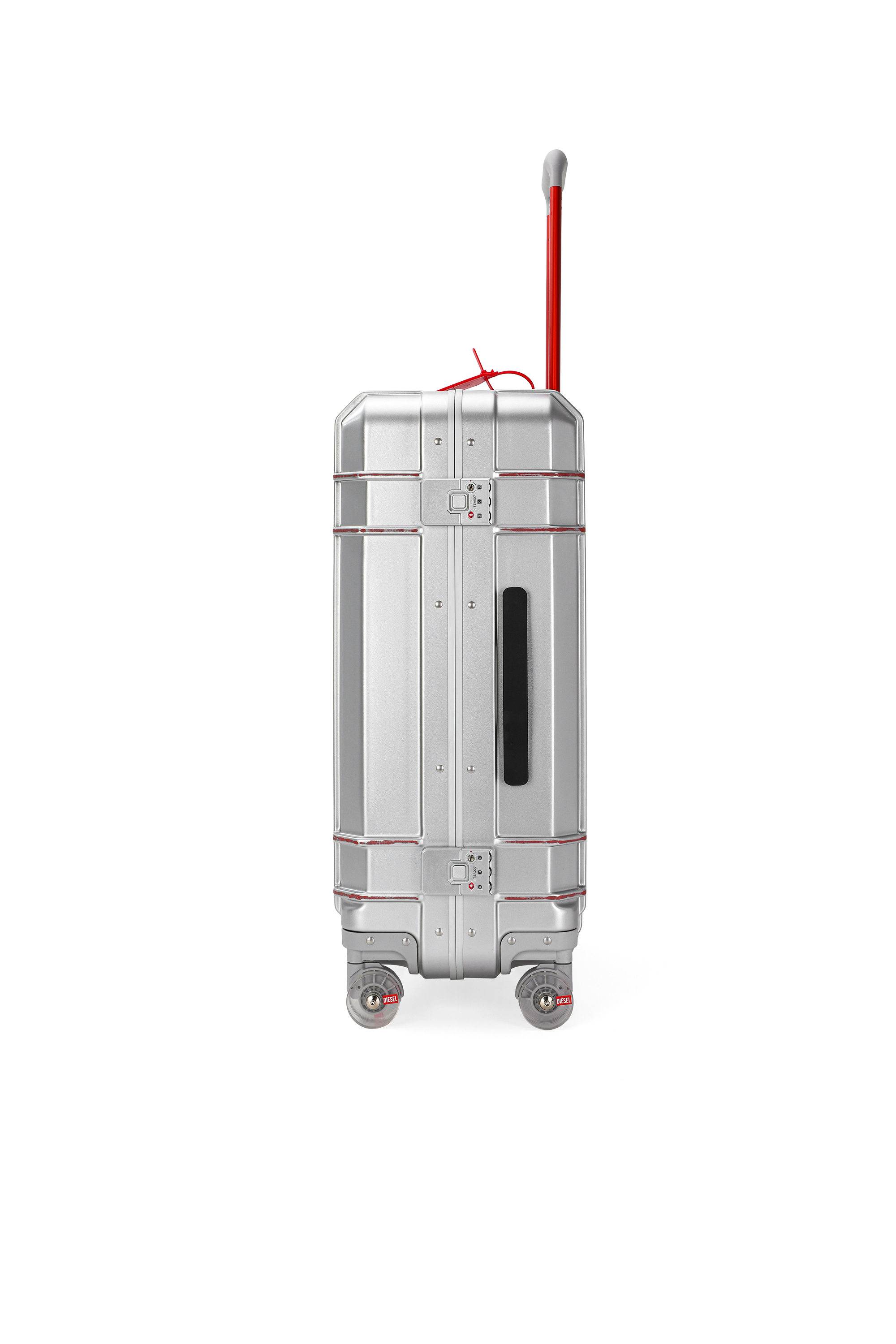 Diesel - DIESEL PC STRONG IMAGE TROLLEY- DSL003, Unisex Robuster Koffer Gr&ouml;&szlig;e M in Silber - 4