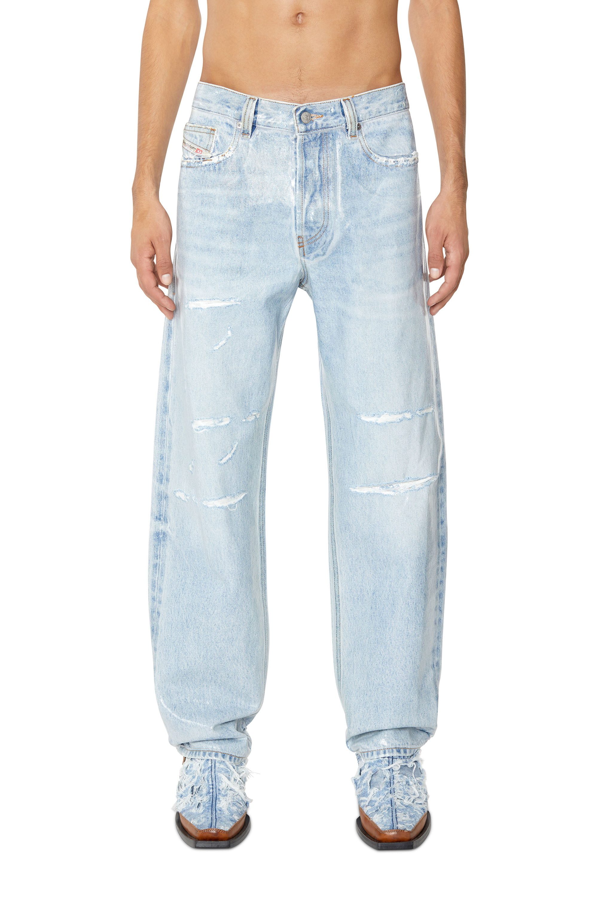 Diesel - 2010 D-Macs 007H8 Straight Jeans, Hellblau - Image 1