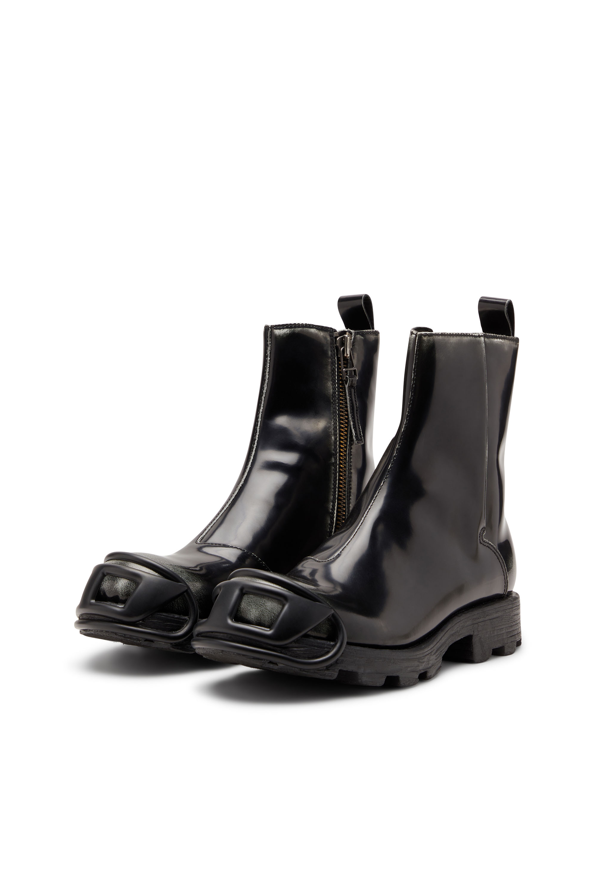 D-HAMMER BT ZIP D, Schwarz Diesel - D-HAMMER BT ZIP D, Herren D-Hammer - Stiefel aus Leder mit Reißverschluss in Schwarz - 8