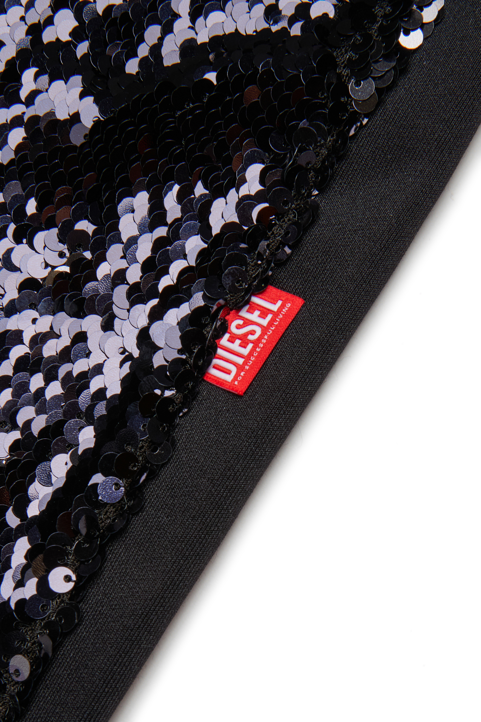 Diesel - PSEQUINS, Damen Paillettenhose in Schwarz - 4