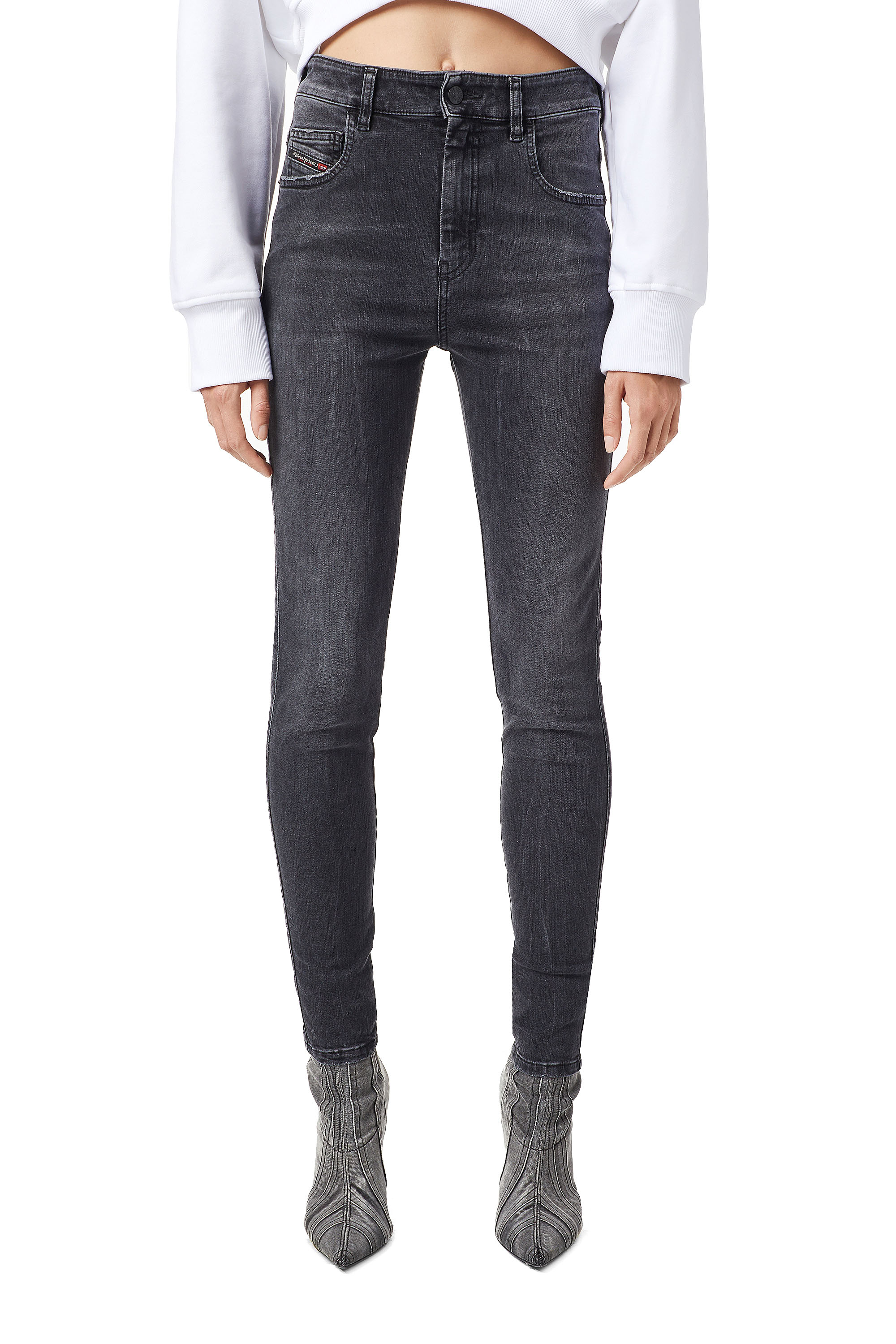 Slandy High 069XP, Schwarz/Dunkelgrau - Jeans