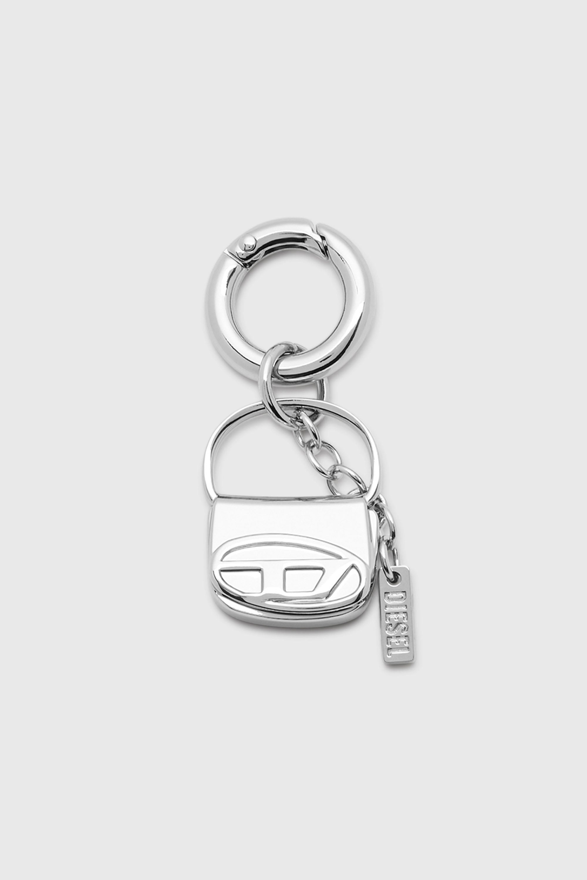 Diesel - CHARM-1DR, Damen Metallanh&auml;nger mit Mini-1DR-Anh&auml;nger in Silber - 1