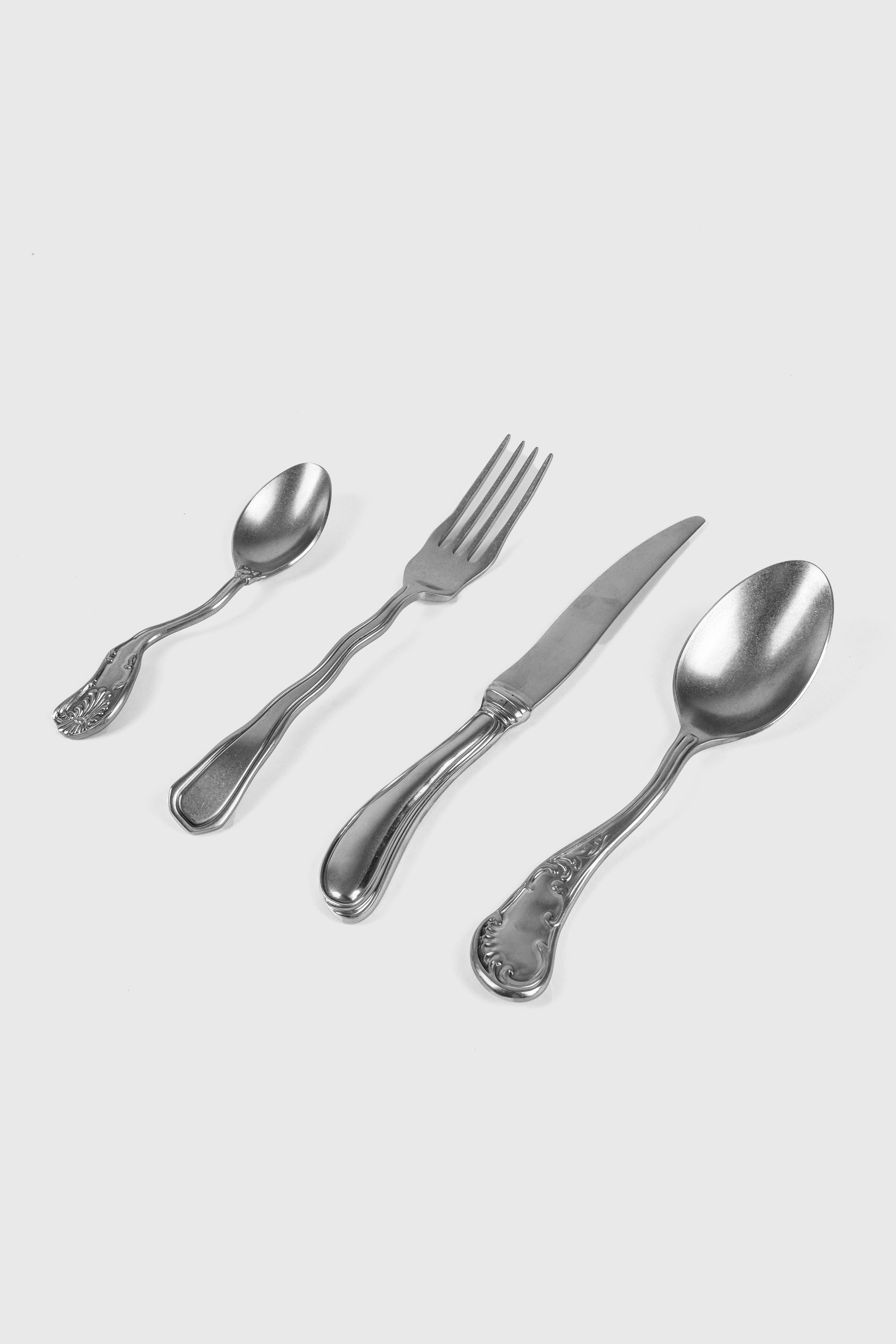 Diesel - 10967 "CLASSICS ON ACID CUTLERY" STAINLE, Unisex Set mit 4 Besteckteilen aus Stahl in Silber - 2