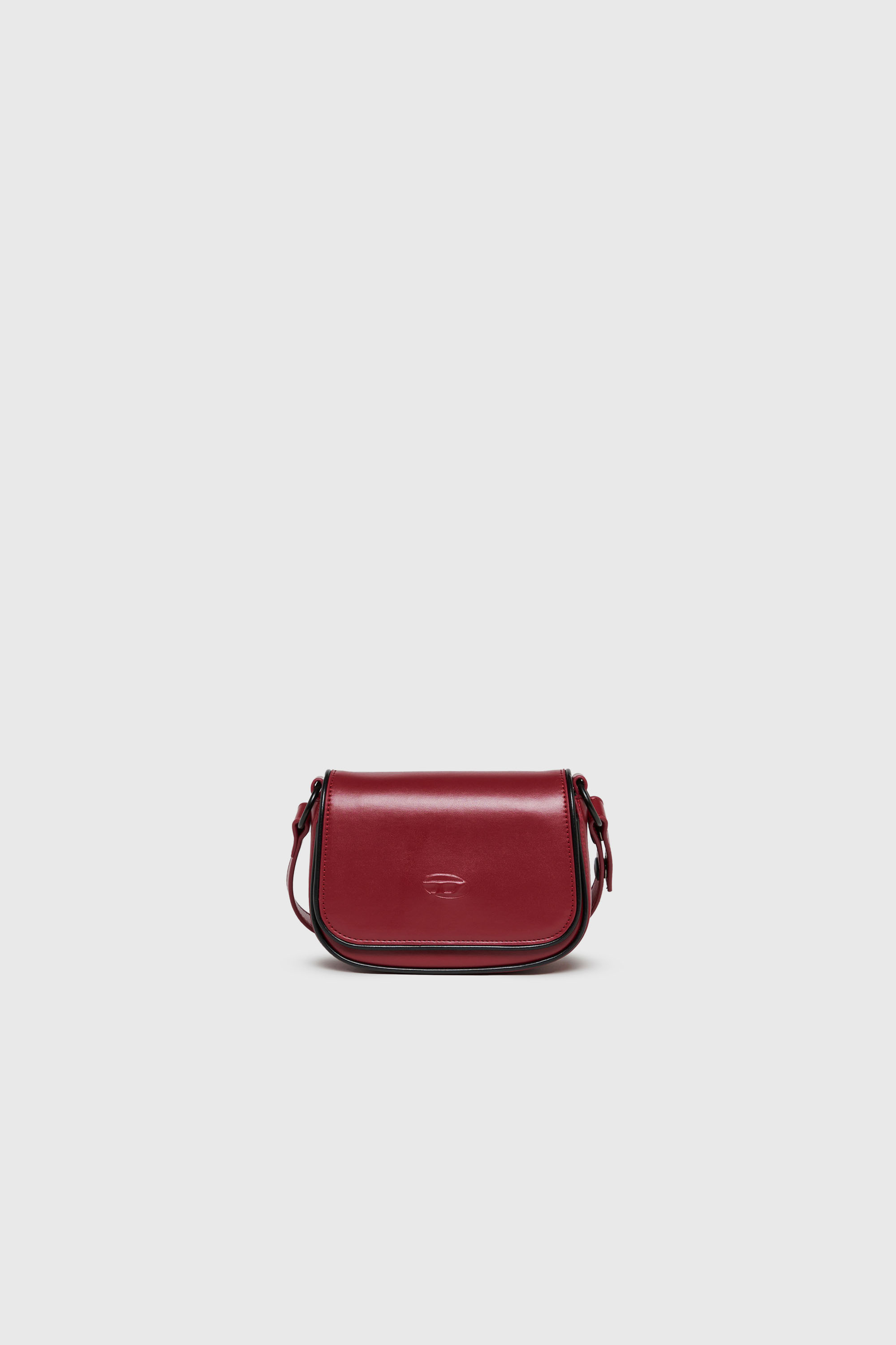 Diesel - WIRT, Damen WIRT - Crossbody-Tasche mit gepr&auml;gtem Oval D Logo in Rot - 1