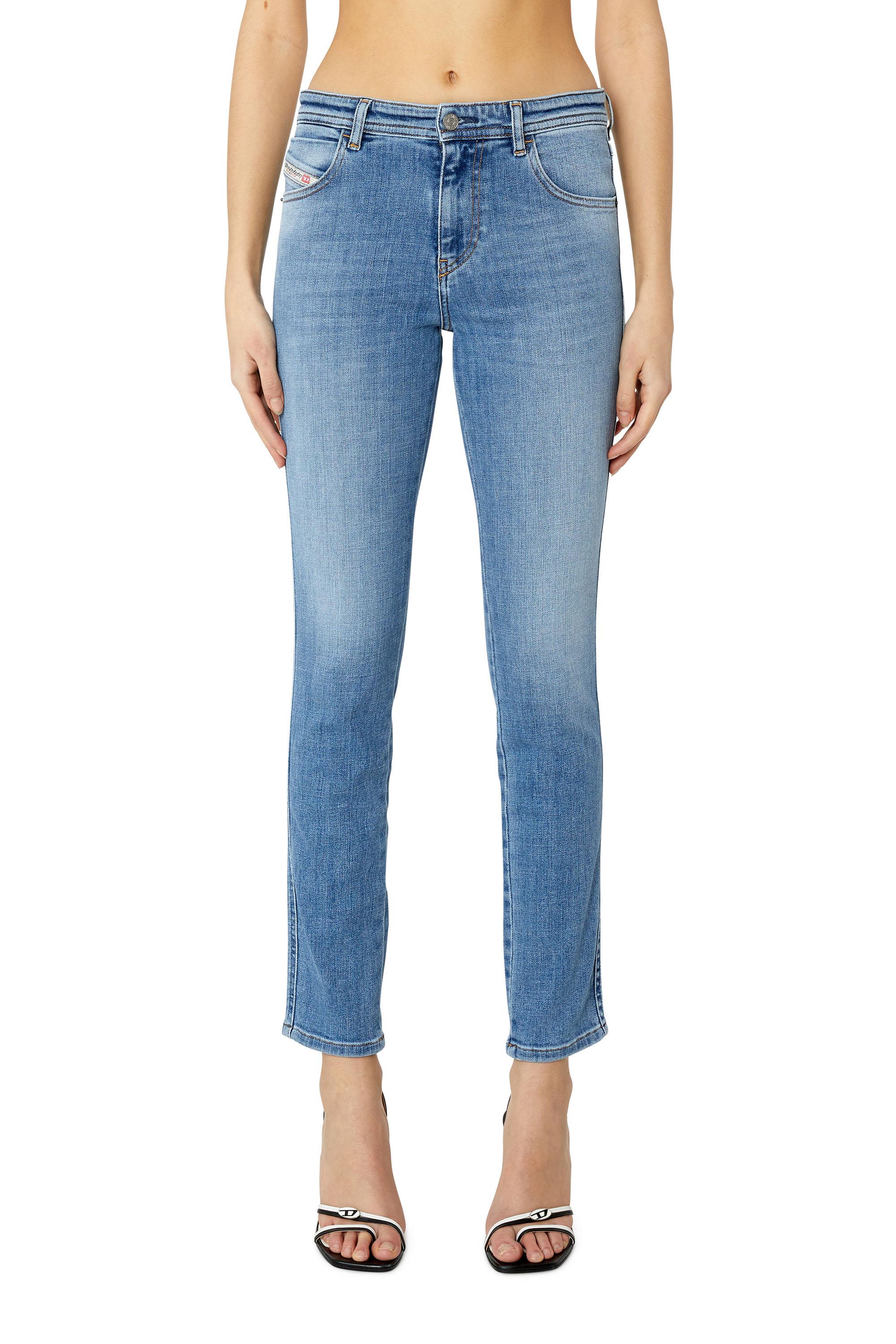 Diesel - Skinny Jeans 2015 Babhila 09C01, Mittelblau - Image 1