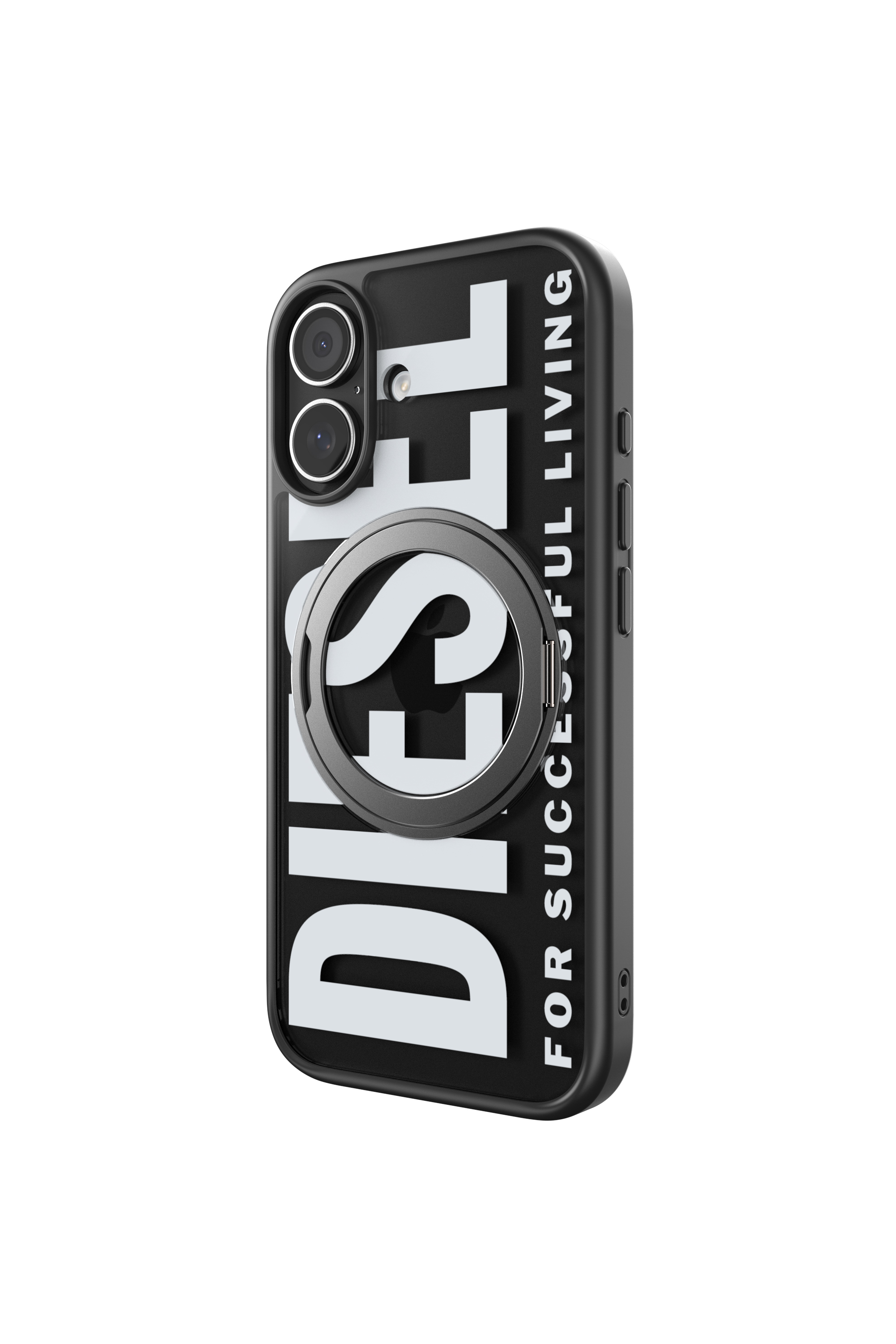 Diesel - 60403 RING STAND CASE, Unisex Ringstand-Magsafe Case für iPhone 17 in Schwarz - 4
