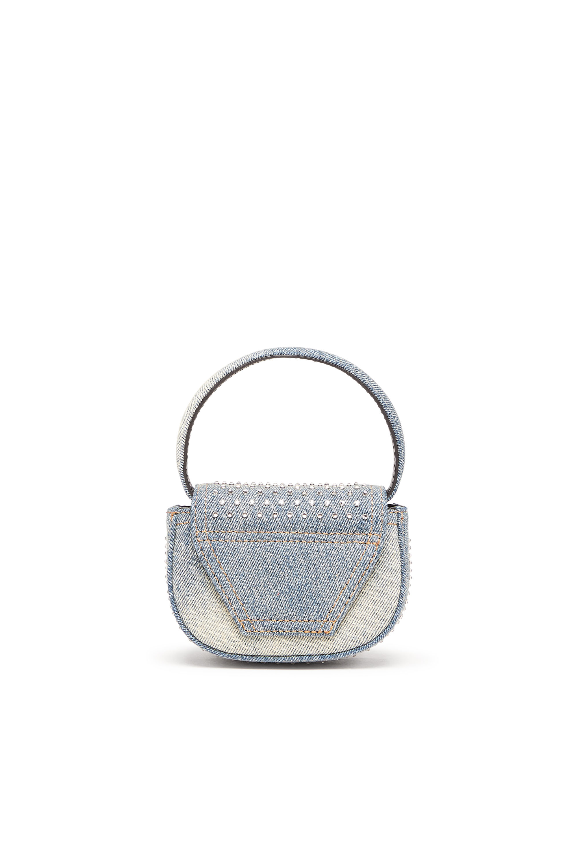Diesel - 1DR XS, Damen 1DR XS - Ikonische Mini-Tasche aus Denim mit Strass in Hellblau - 3