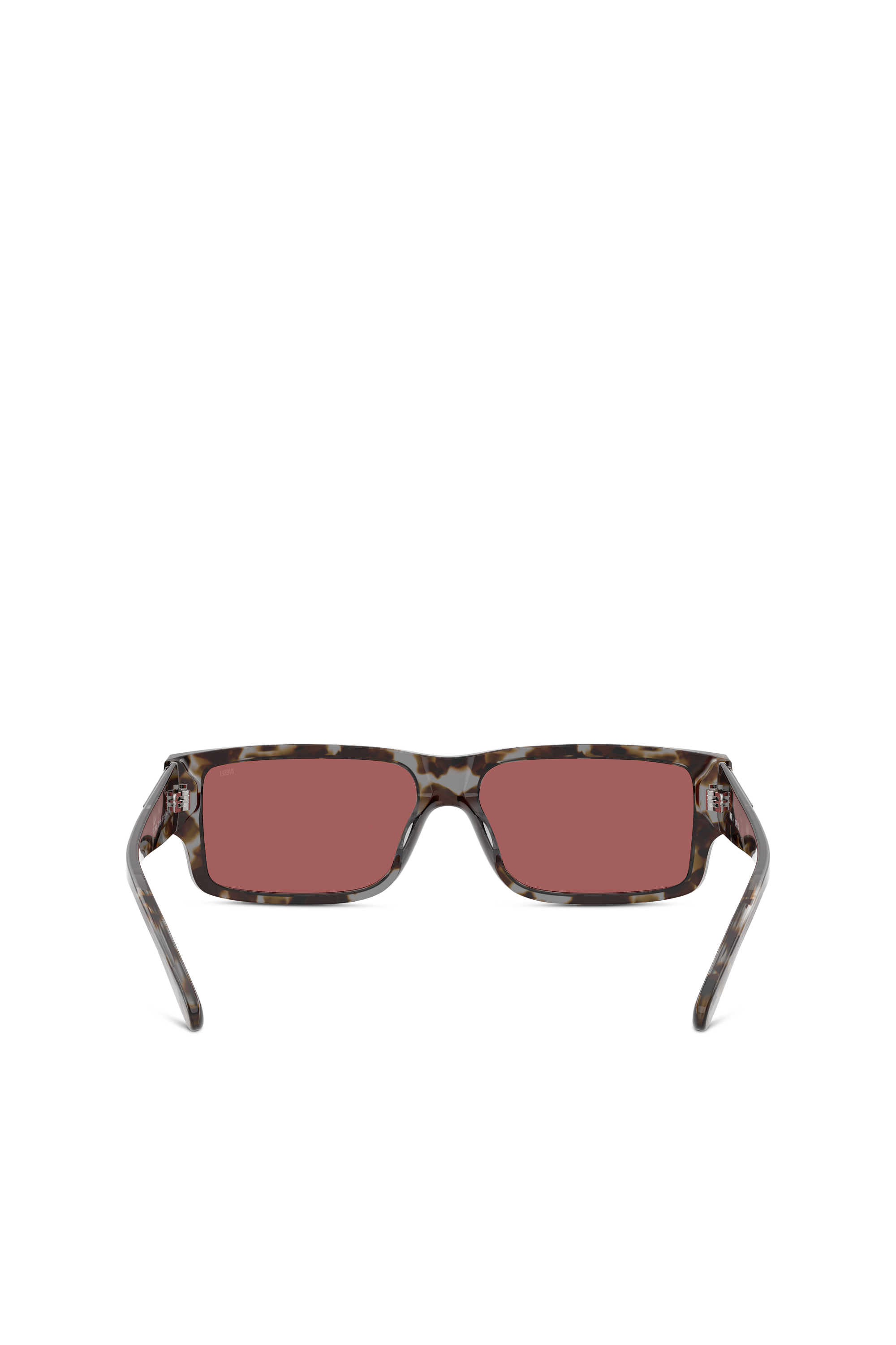 Diesel - 0DL2003, Herren Rechteckiges Modell Brille in Rot - 3