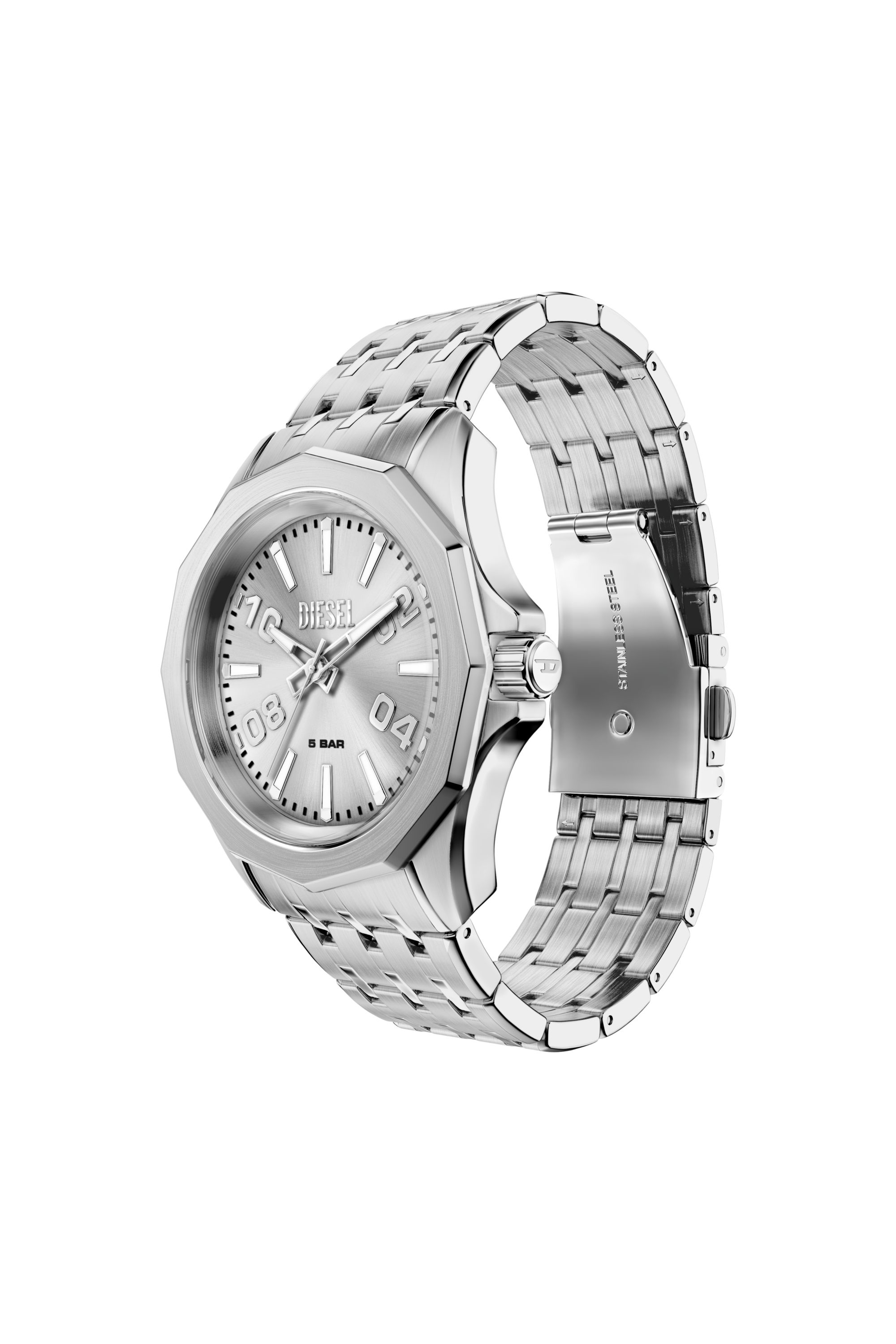 Diesel - DZ2236 WATCH, Herren Stinger Edelstahl-Uhr in Silber - 4