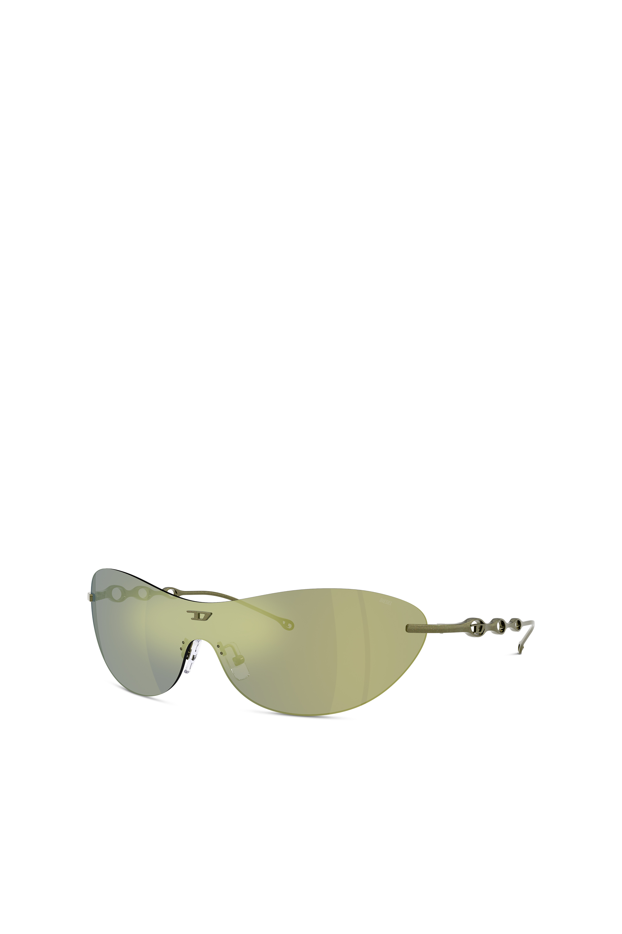 Diesel - 0DL1006 SIZE 35, Unisex Ovale Sonnenbrille in Grün - 4