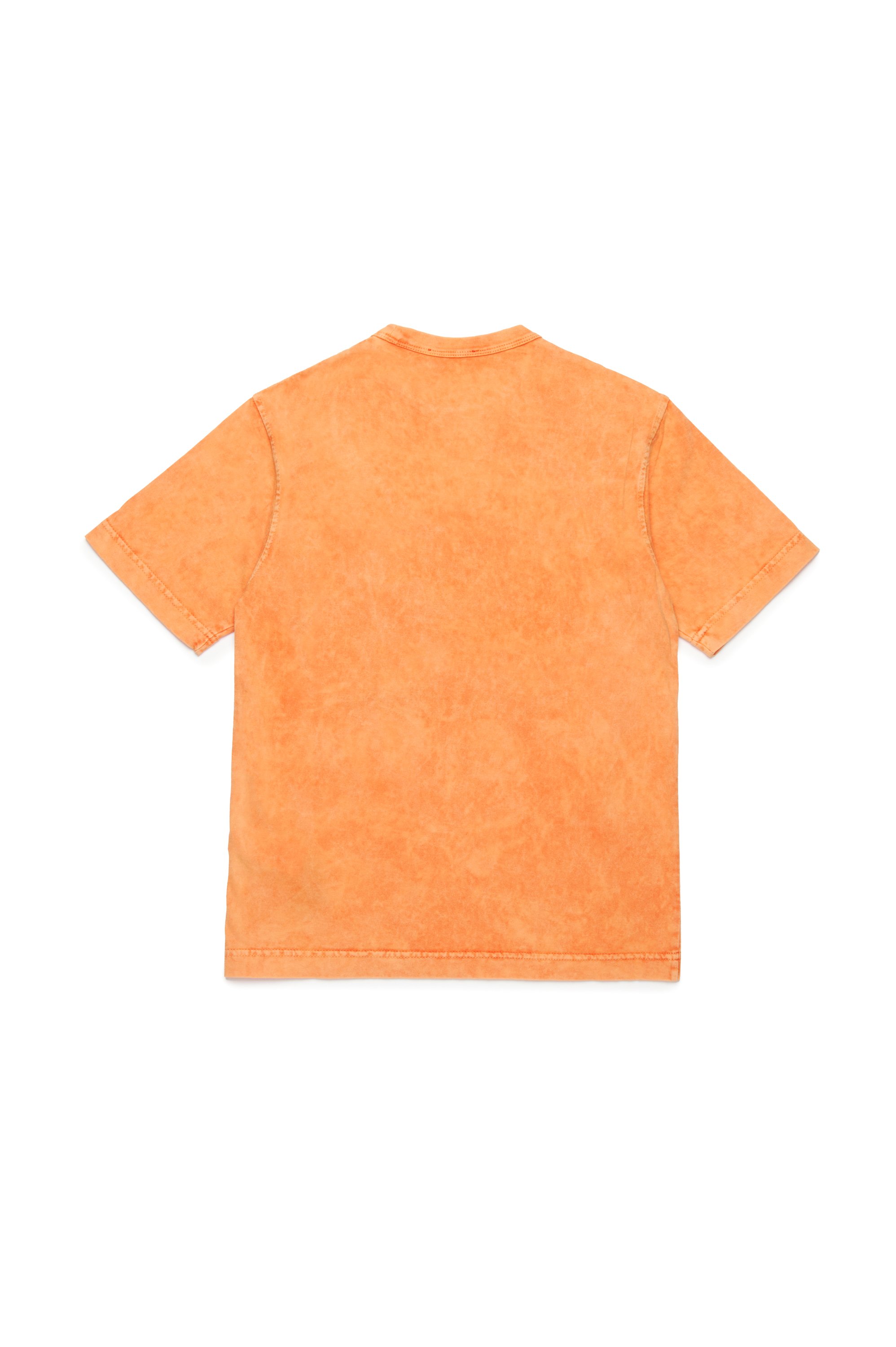 Diesel - TWASHN1 OVER, Herren Marmoriertes T-Shirt mit Grafik-Logo in Orange - 2