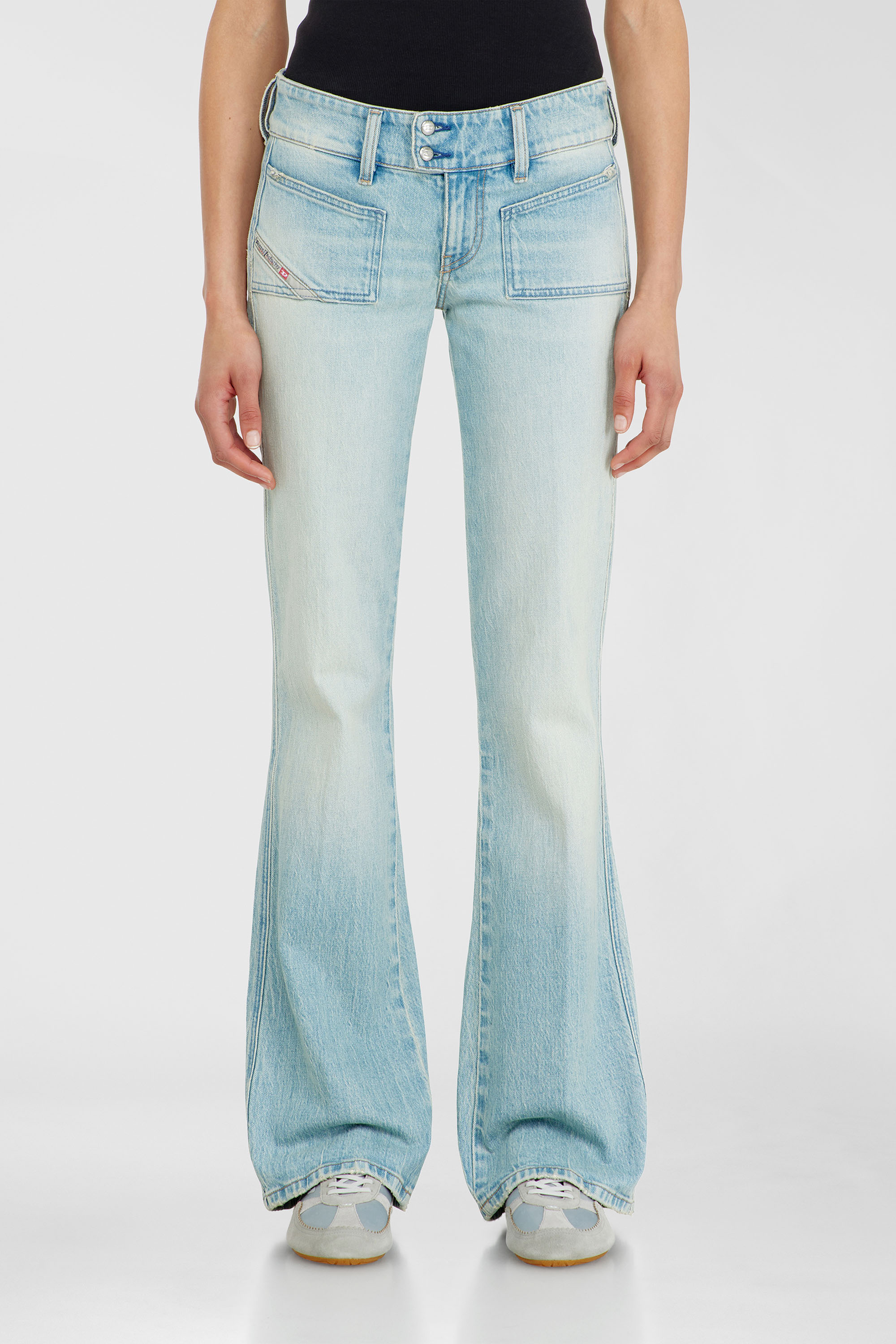 Diesel - Damen Bootcut Jeans D-Hush 0KBBX, Hellblau - 1