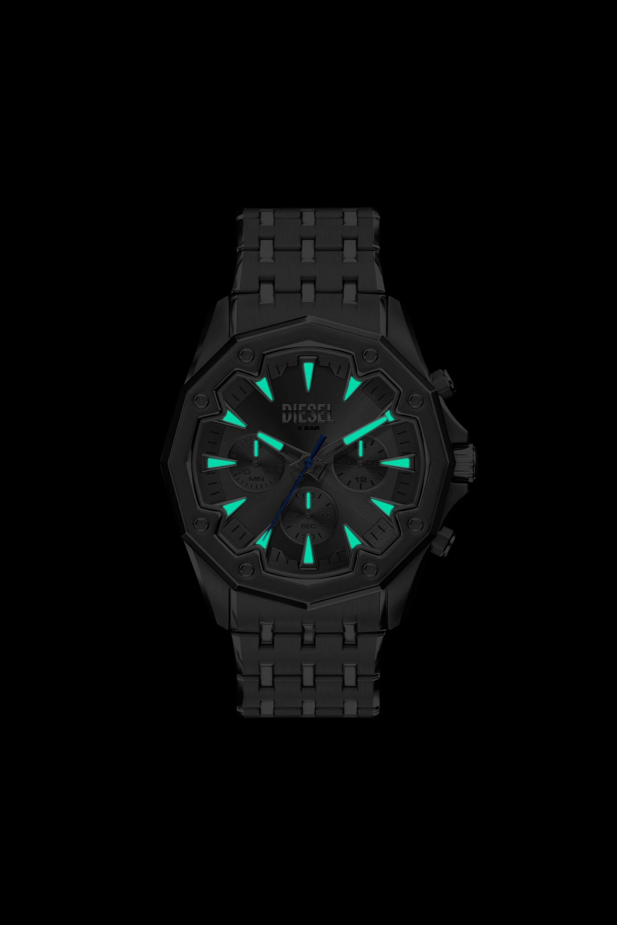 Diesel - DZ4708 WATCH, Herren Stinger Uhr aus Edelstahl in Gunmetal in Grau - 6