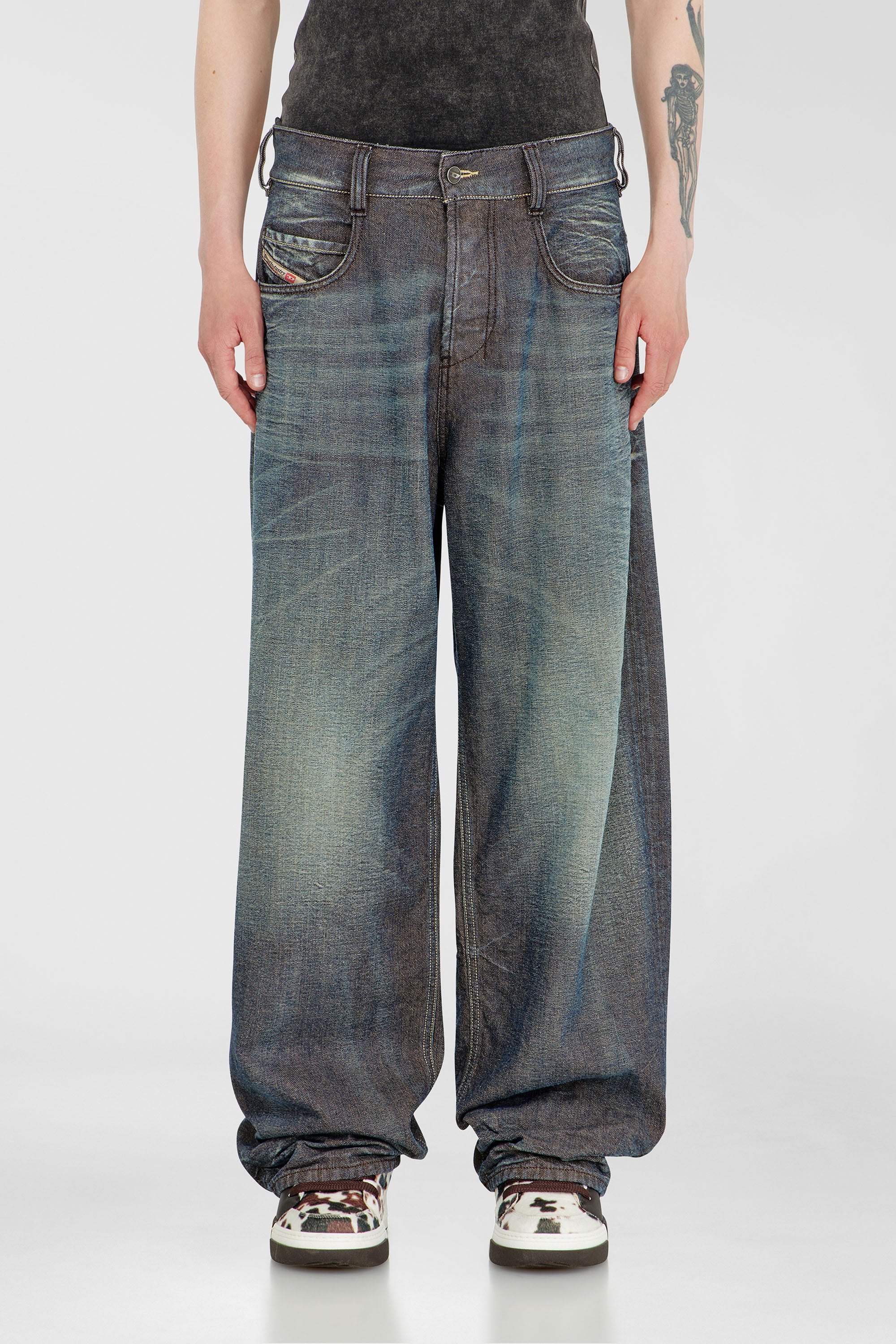 Diesel - Unisex Relaxed Jeans 1997 D-Enim-M 007EM, Dunkelblau - 4
