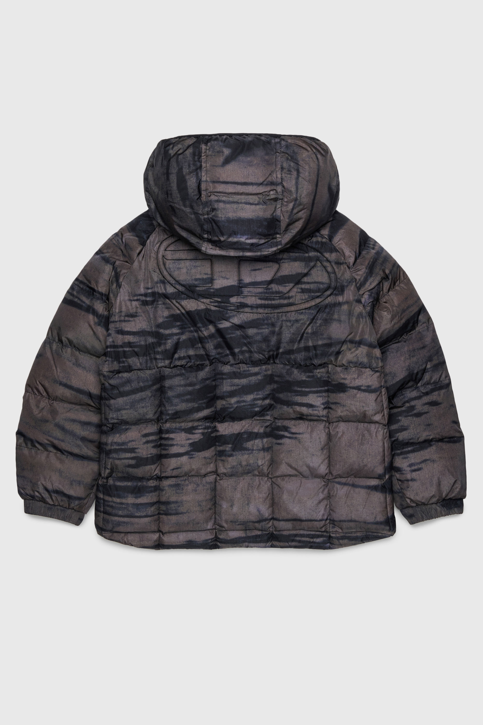 Diesel - JDEN, Herren Steppjacke mit grafischem Streifenprint in Gr&uuml;n - 2