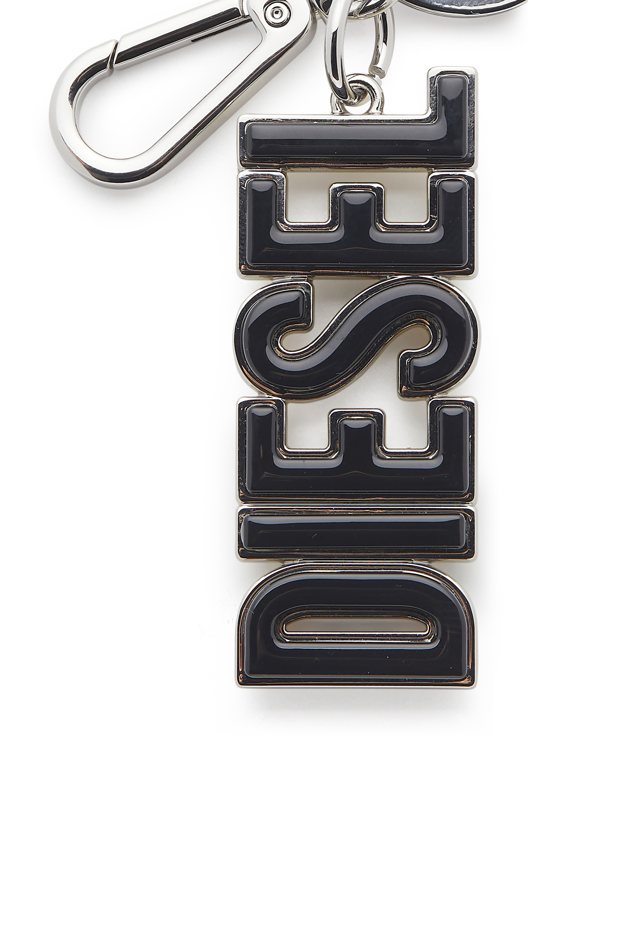 Diesel - DSL 3D KEY RING, Herren DIESEL-Schl&uuml;sselring aus Metall und Harz in Schwarz/Gelb - 3