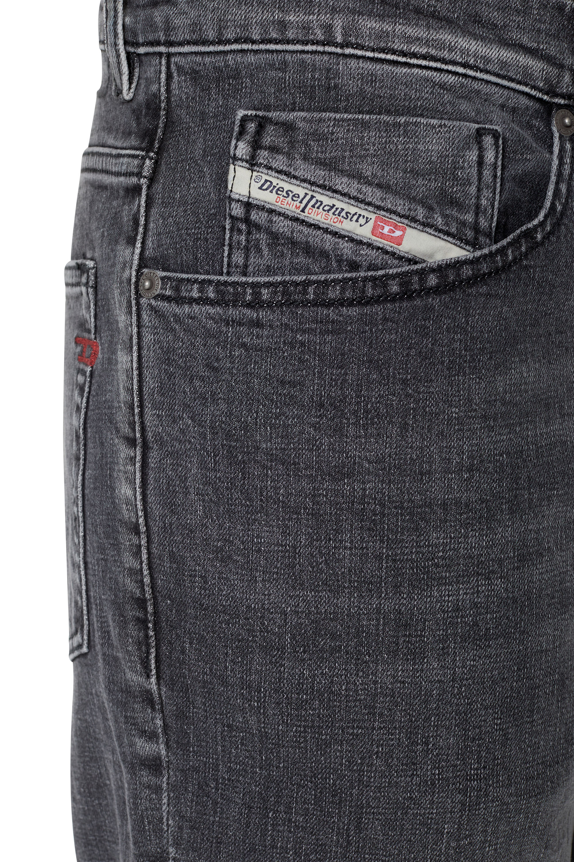 Diesel - Tapered Jeans 2005 D-Fining 09C47, Schwarz/Dunkelgrau - Image 4