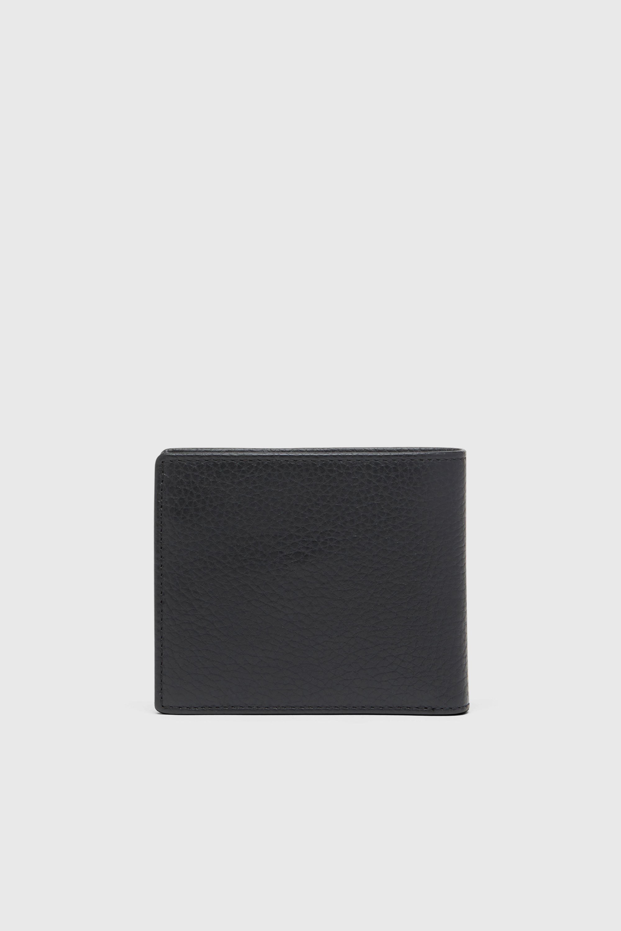 Diesel - BI FOLD COIN S, Herren Faltportemonnaie aus genarbtem Leder in Schwarz - 2