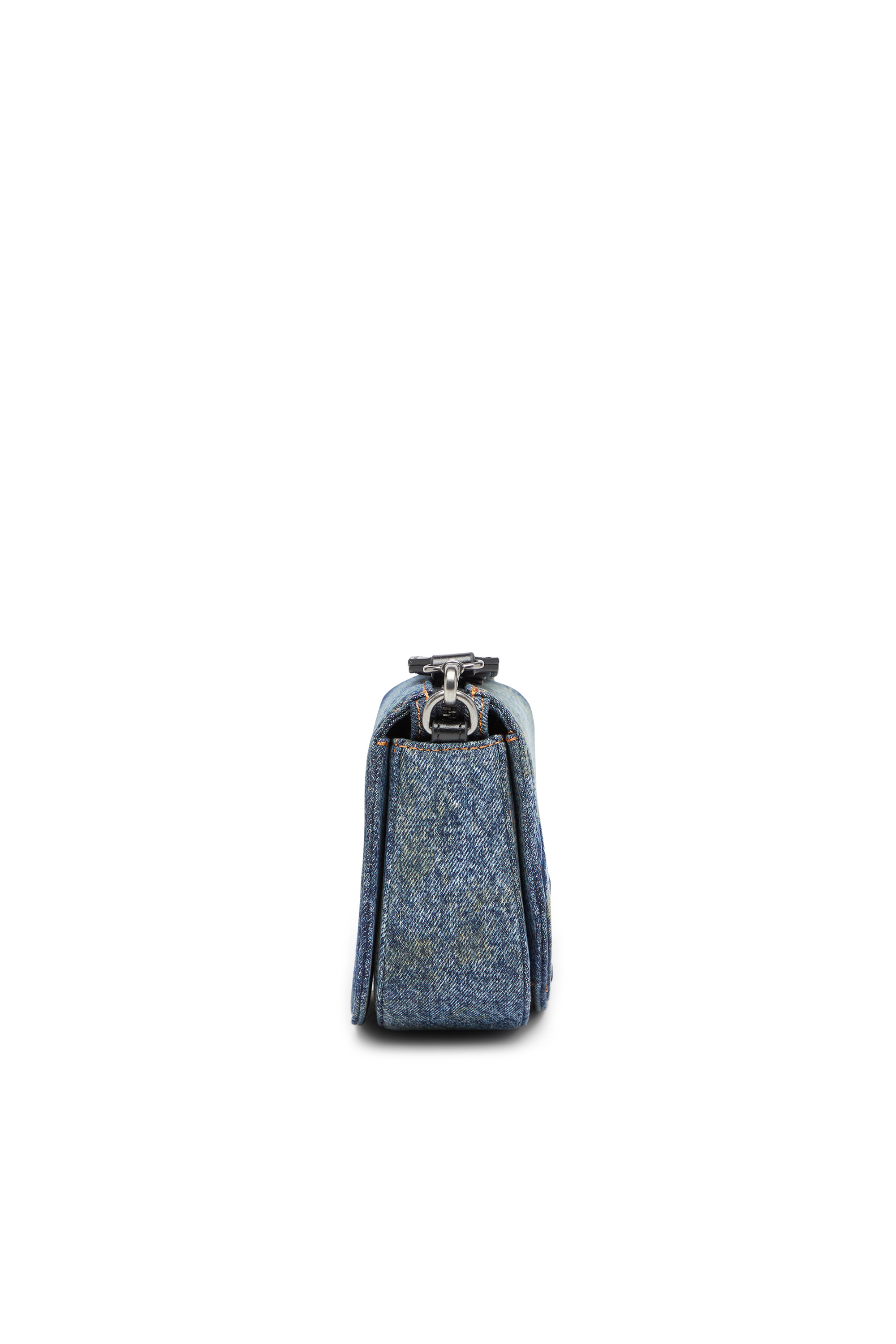 Diesel - 1DR CAMERA BAG, Unisex Camera Bag aus solarisiertem Denim in Blau - 3