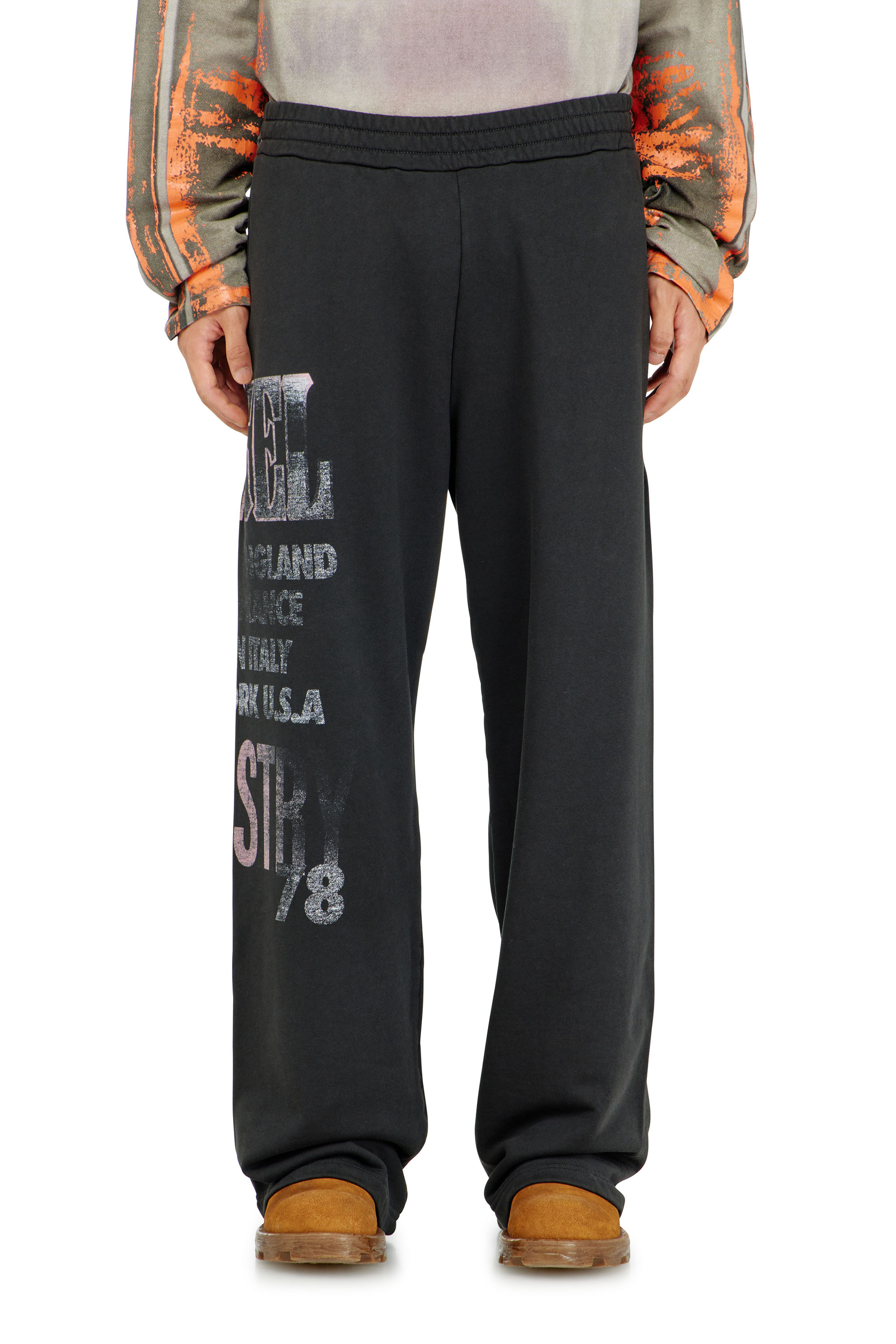 Diesel - P-ILL, Herren Sweatpants mit Konzert-Grafik in null - 2