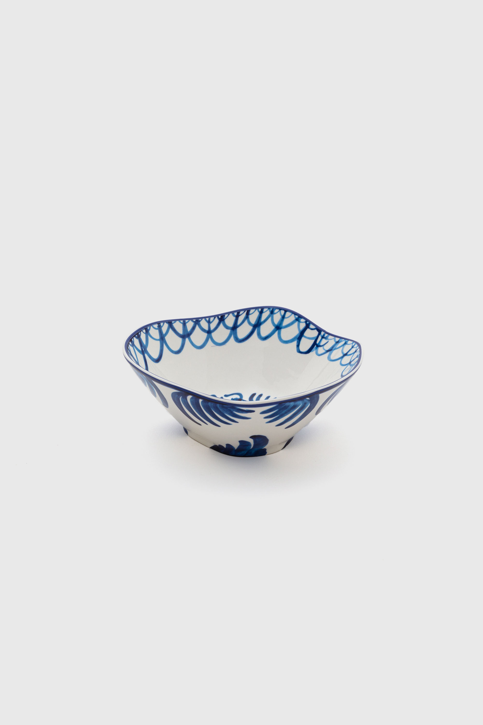 Diesel - 11280 PORCELAIN SALAD BOWL "CLASSIC ON A, Unisex Salatsch&uuml;ssel aus Porzellan in Weiss/Blau - 1